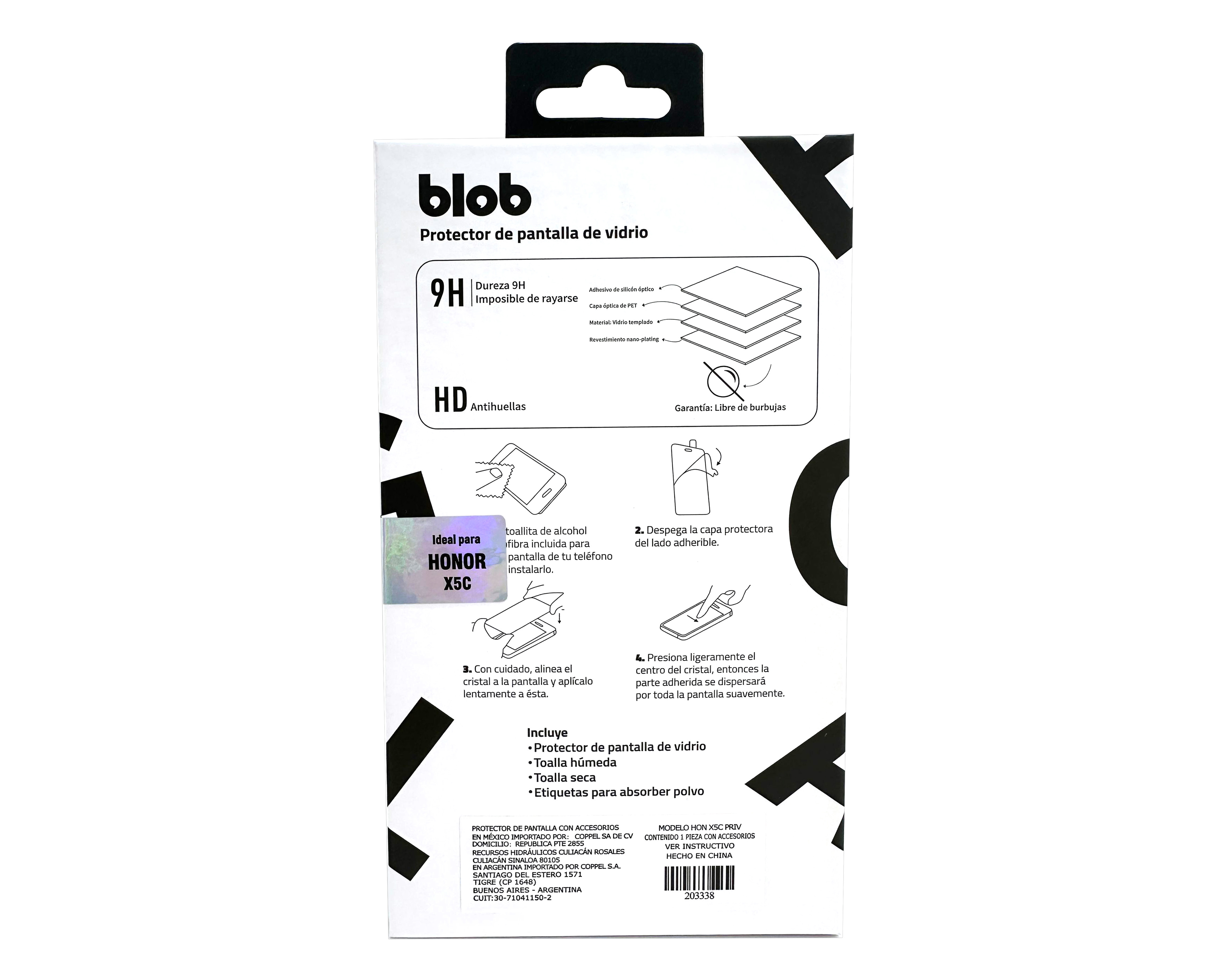 Foto 3 pulgar | Foto 2 | Protector de Pantalla Blob para Honor X5c