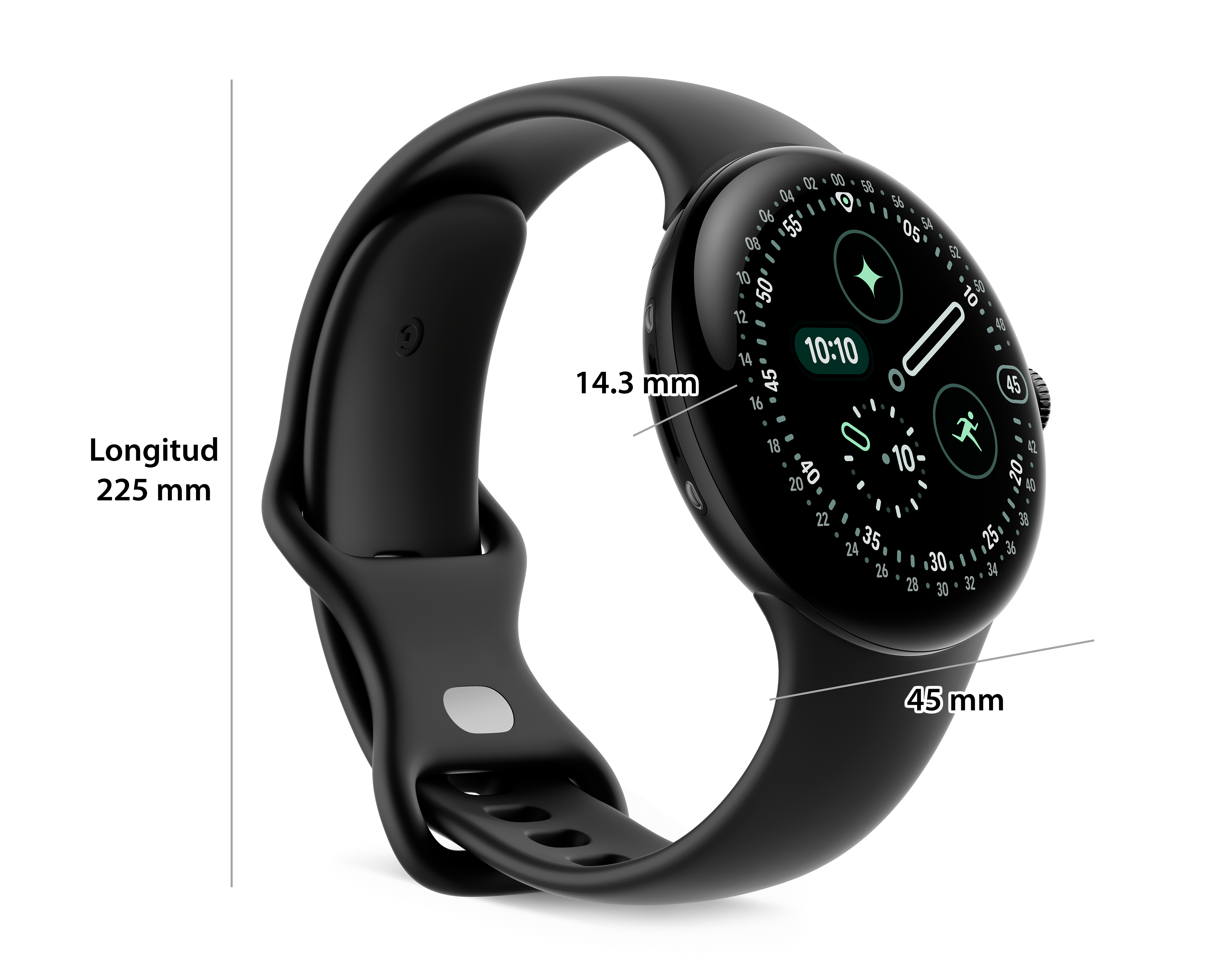 Foto 7 | Foto 7 | Smartwatch Google Pixel Watch 4 45 mm con GPS Negro