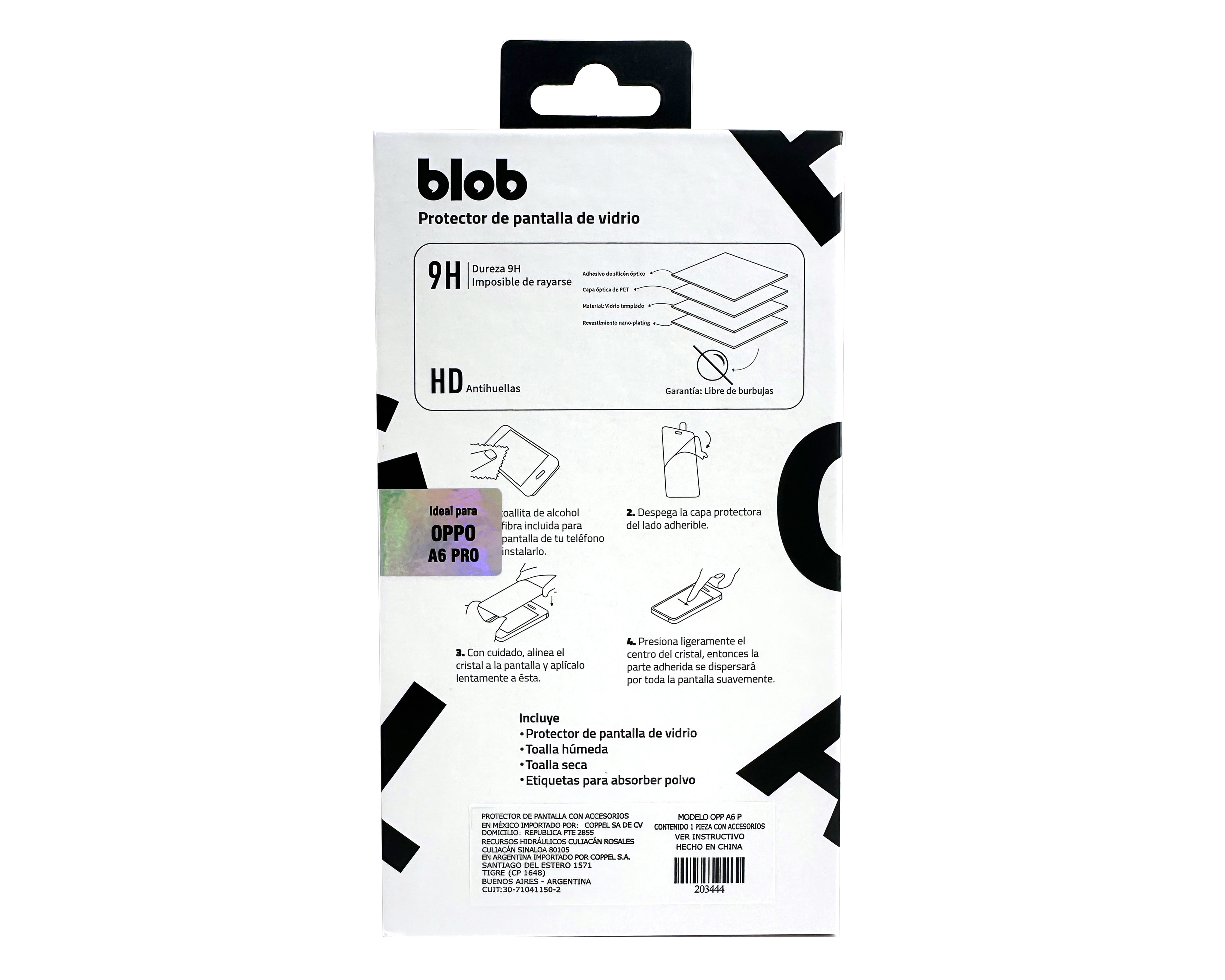 Foto 3 pulgar | Foto 2 | Protector de Pantalla Blob para Oppo A6 Pro