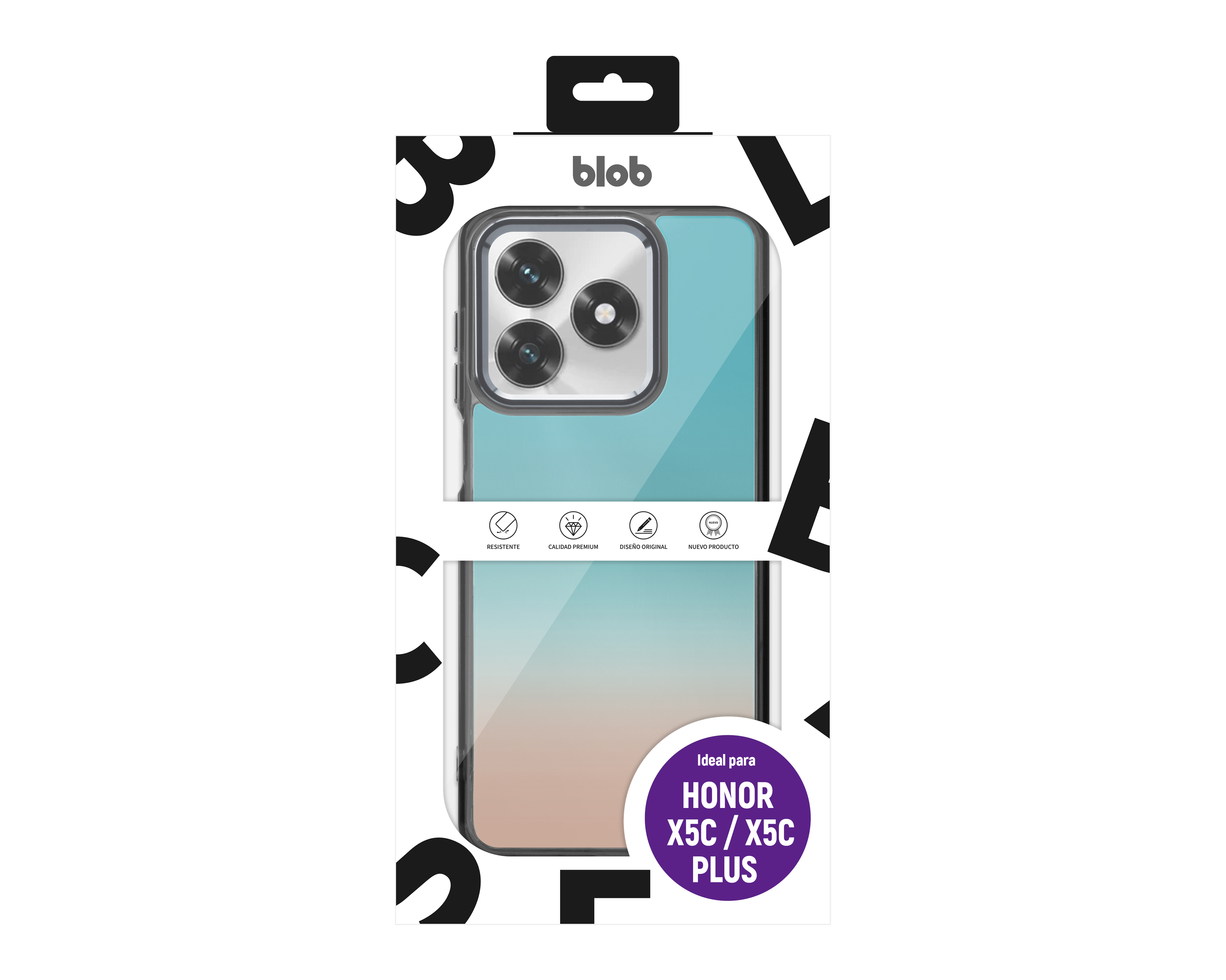 Foto 7 | Foto 7 | Funda de Termoplástico Blob para Honor X5C / X5C Plus
