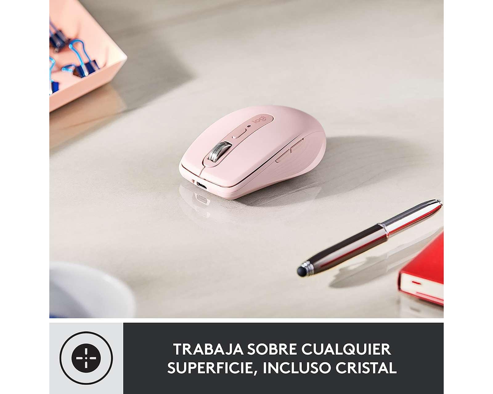 Foto 2 | Foto 2 | Mouse Inalámbrico Logitech 910-005994 Rosa