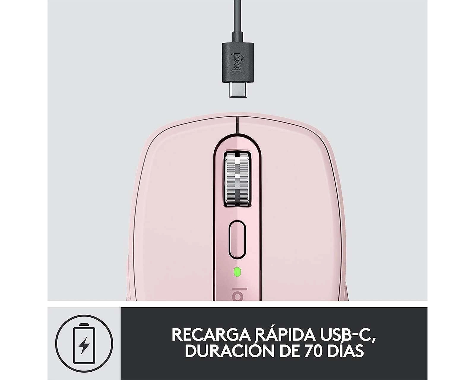 Foto 5 pulgar | Foto 4 | Mouse Inalámbrico Logitech 910-005994 Rosa
