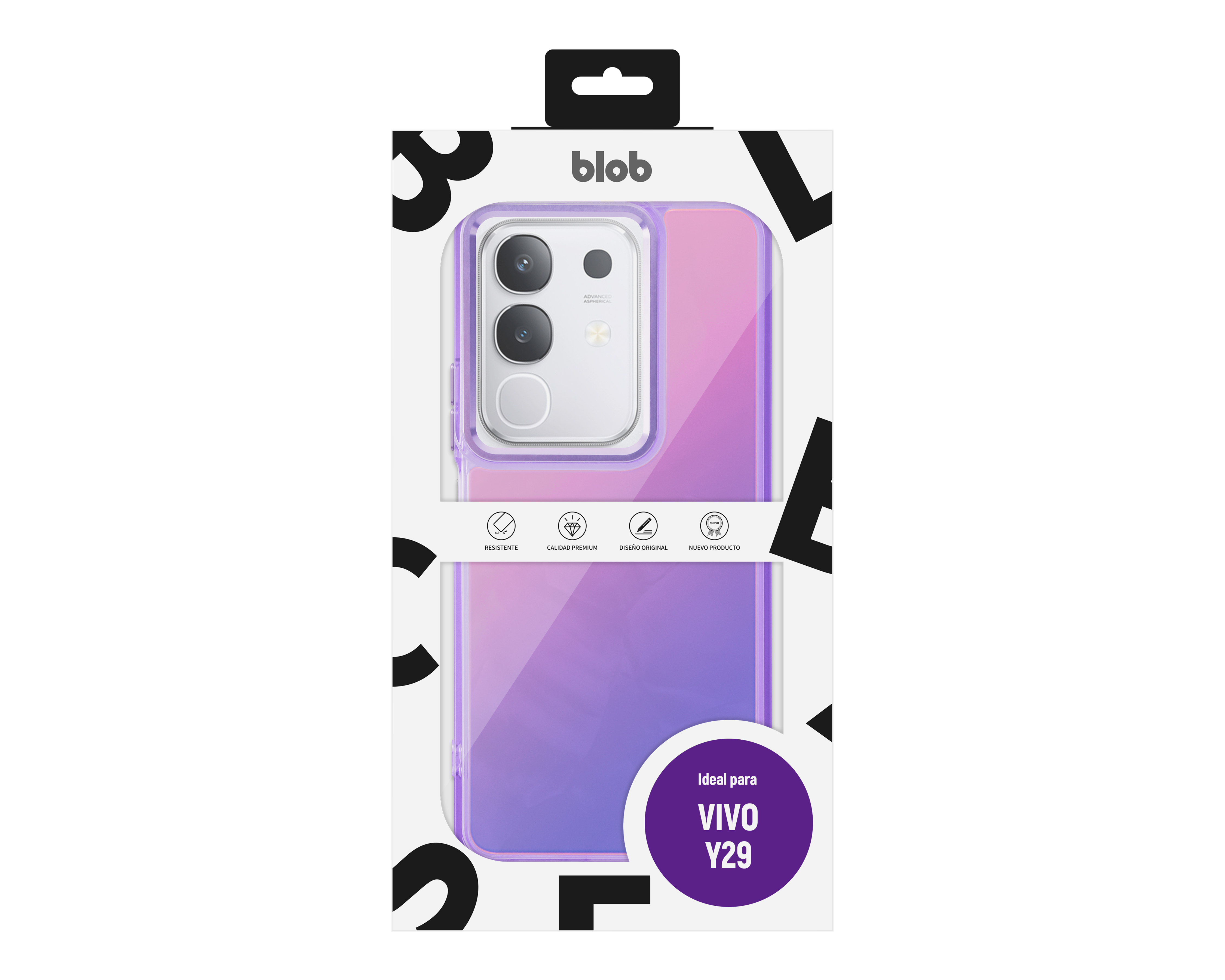 Foto 7 | Foto 7 | Funda de TPU Blob para Vivo Y29