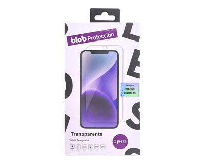 Foto 1 | Foto 1 | Protector de Pantalla de Vidrio Templado Blob para Xiaomi Redmi 15