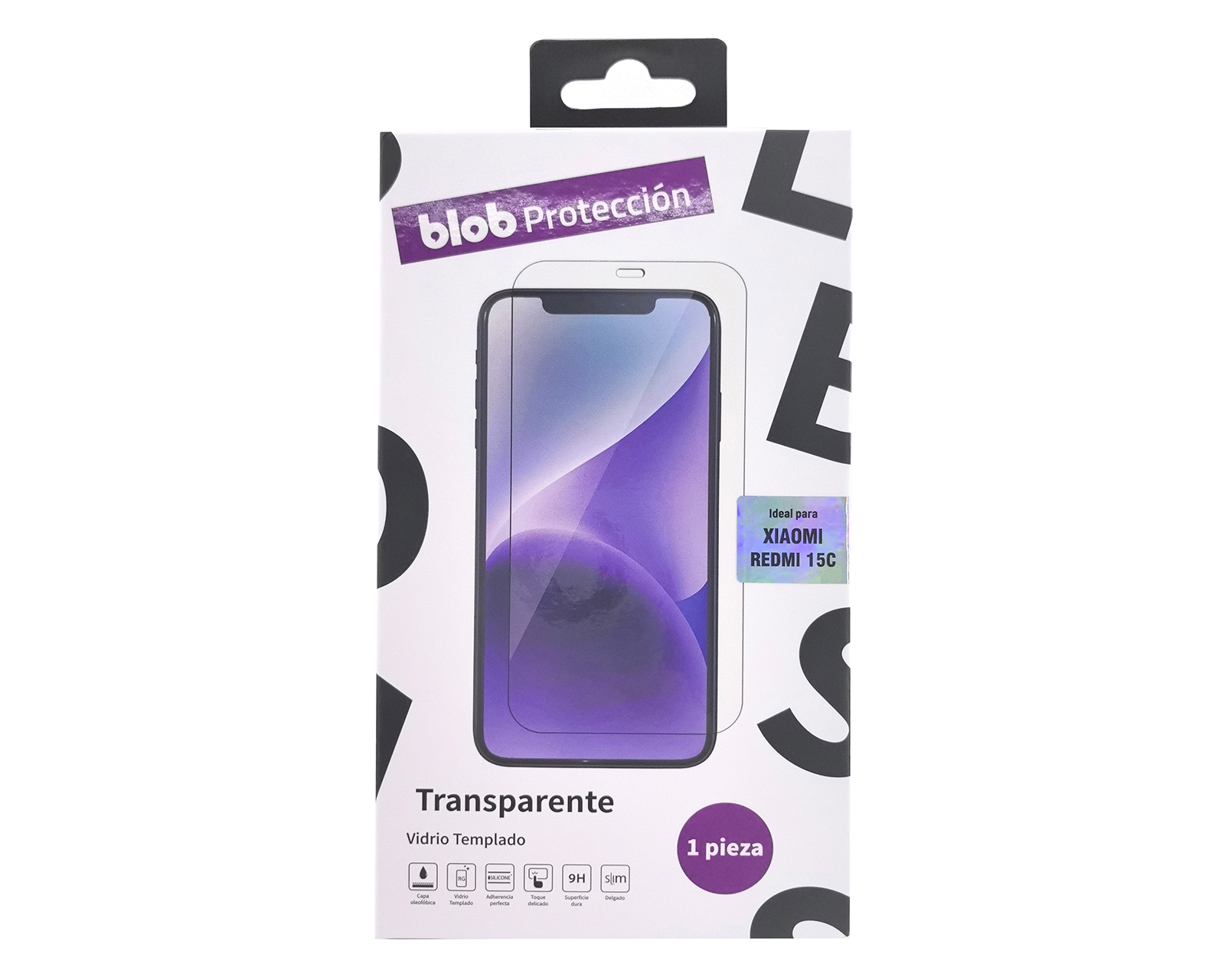 Foto 2 pulgar | Foto 1 | Protector de Pantalla de Vidrio Templado Blob para Xiaomi Redmi 15C