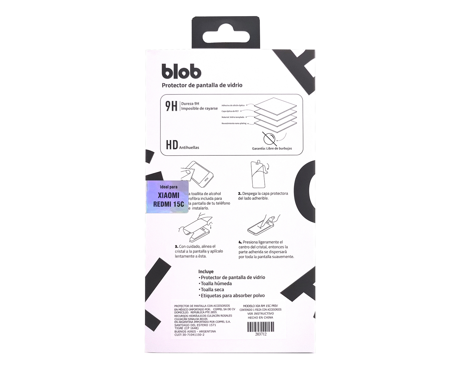 Foto 3 pulgar | Foto 2 | Protector de Pantalla Blob para Xiaomi Redmi 15c