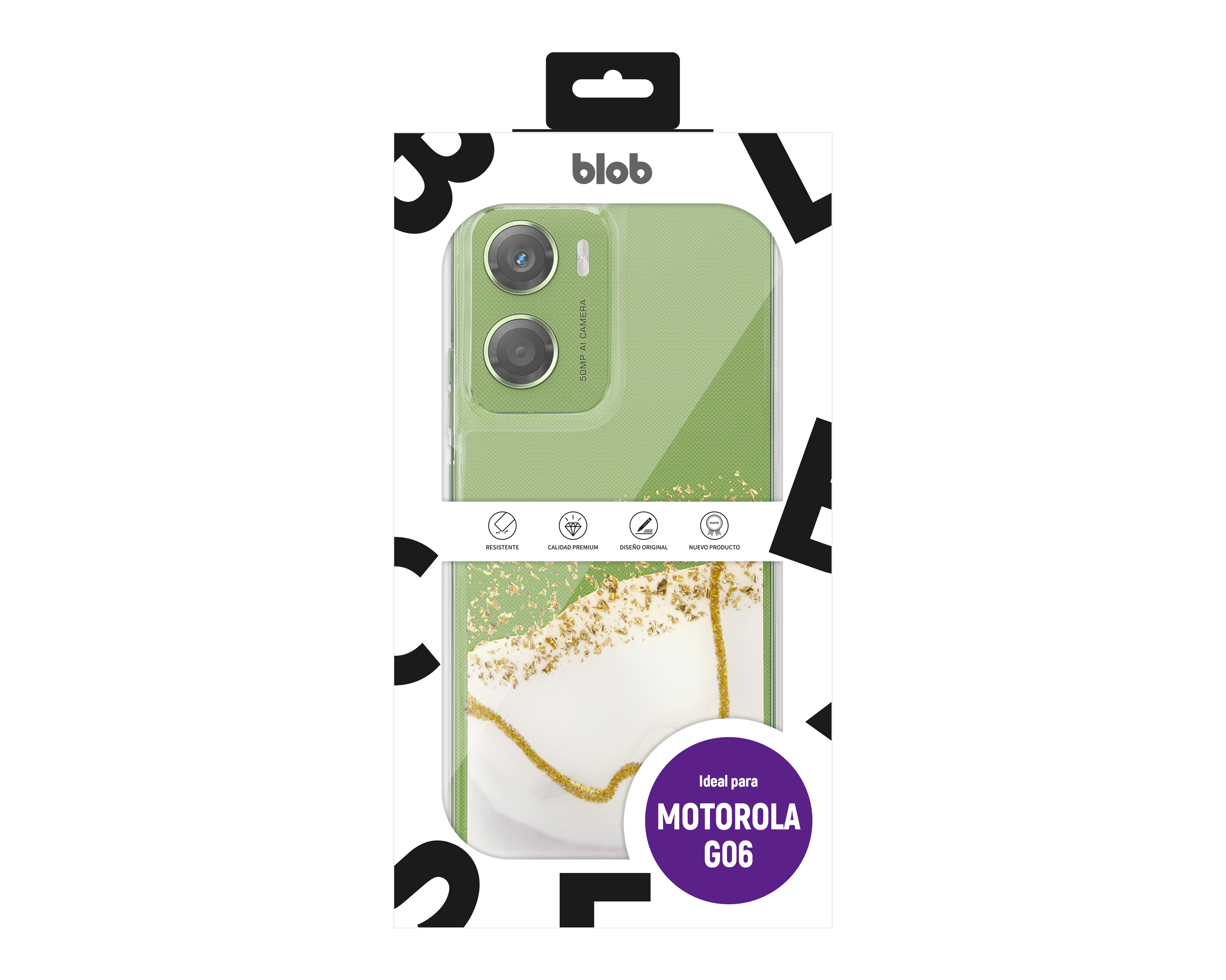 Foto 8 pulgar | Foto 7 | Funda de TPU Blob para Motorola G06