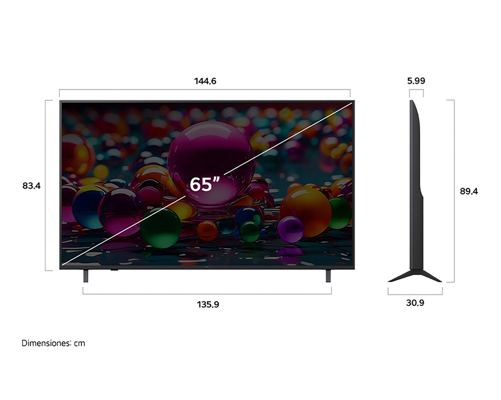 Foto 10 | Foto 10 | Pantalla Smart TV LG LED 65 Pulgadas UHD 4K 65UA8000