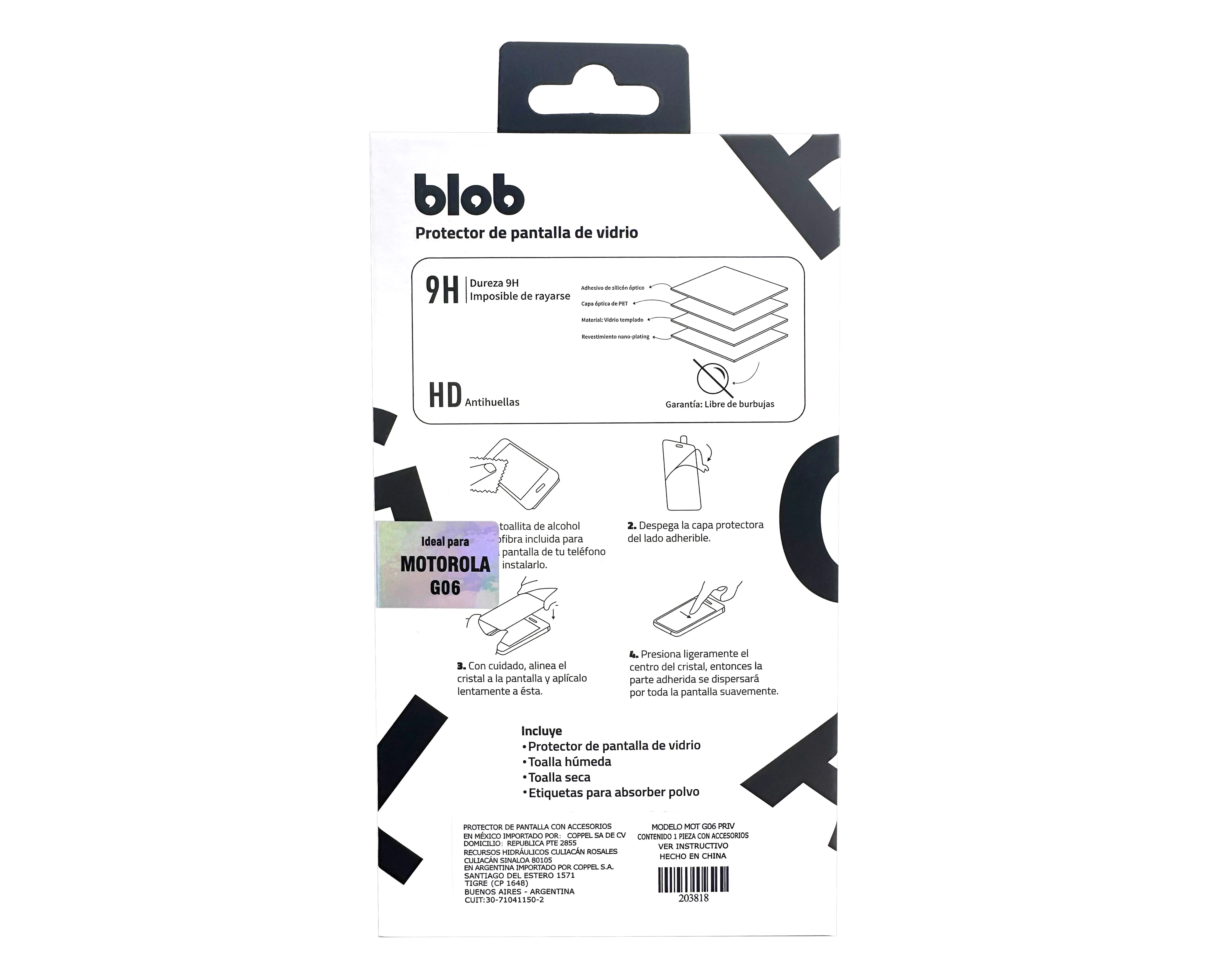 Foto 3 pulgar | Foto 2 | Protector de Pantalla Blob para Motorola G06