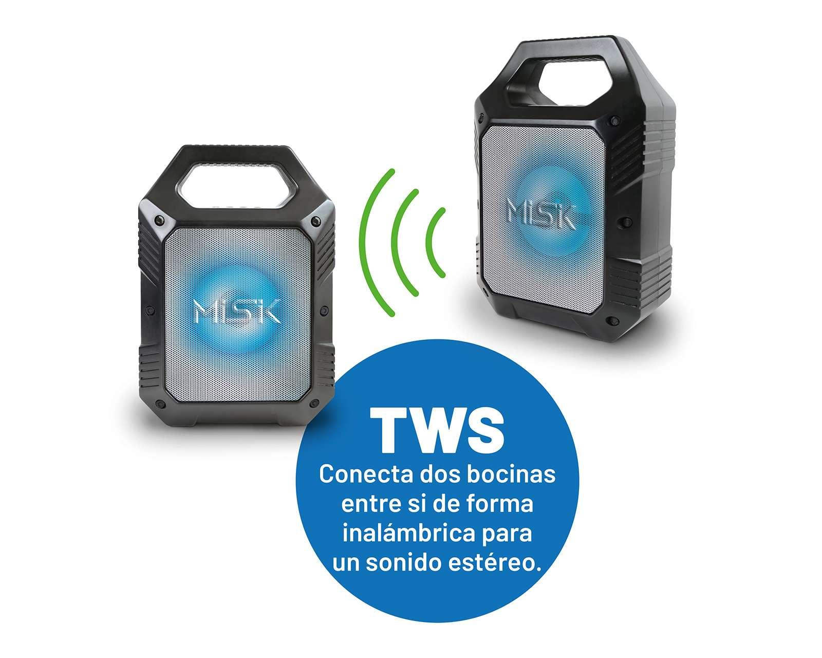 Foto 5 pulgar | Foto 4 | Bocina Bluetooth Portátil Misik MS202 Batería Recargable