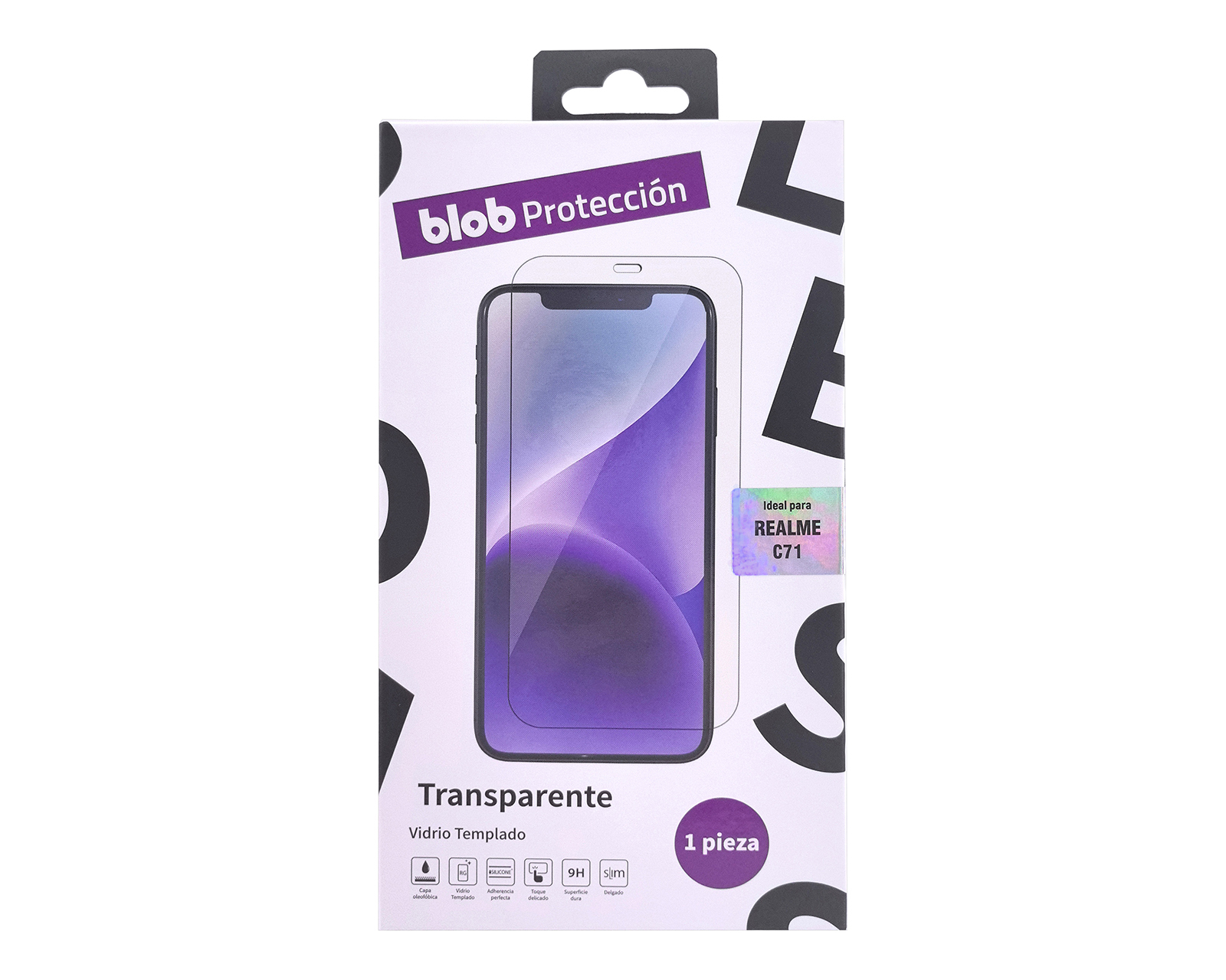Foto 2 pulgar | Foto 1 | Protector de Pantalla de Vidrio Templado Blob para Realme C71