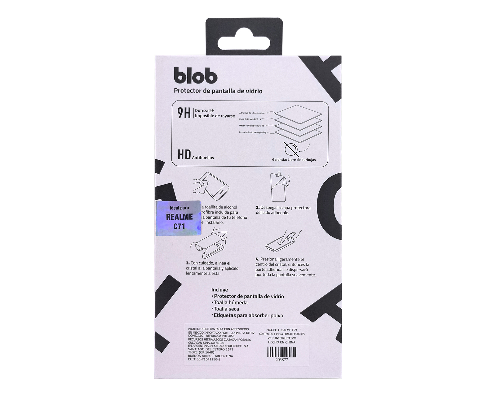 Foto 3 pulgar | Foto 2 | Protector de Pantalla de Vidrio Templado Blob para Realme C71