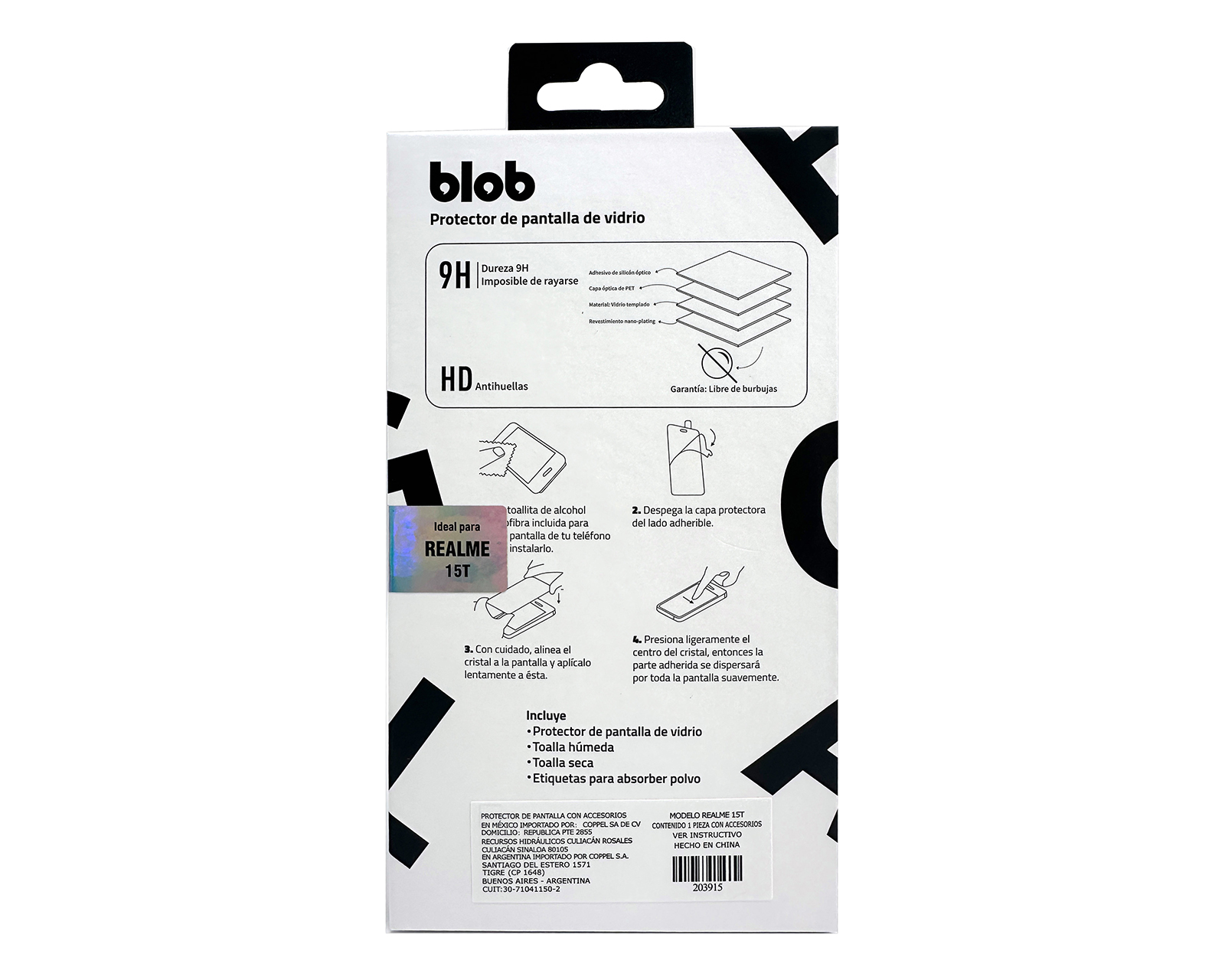 Foto 3 pulgar | Foto 2 | Protector de Pantalla Blob para Realme 15T
