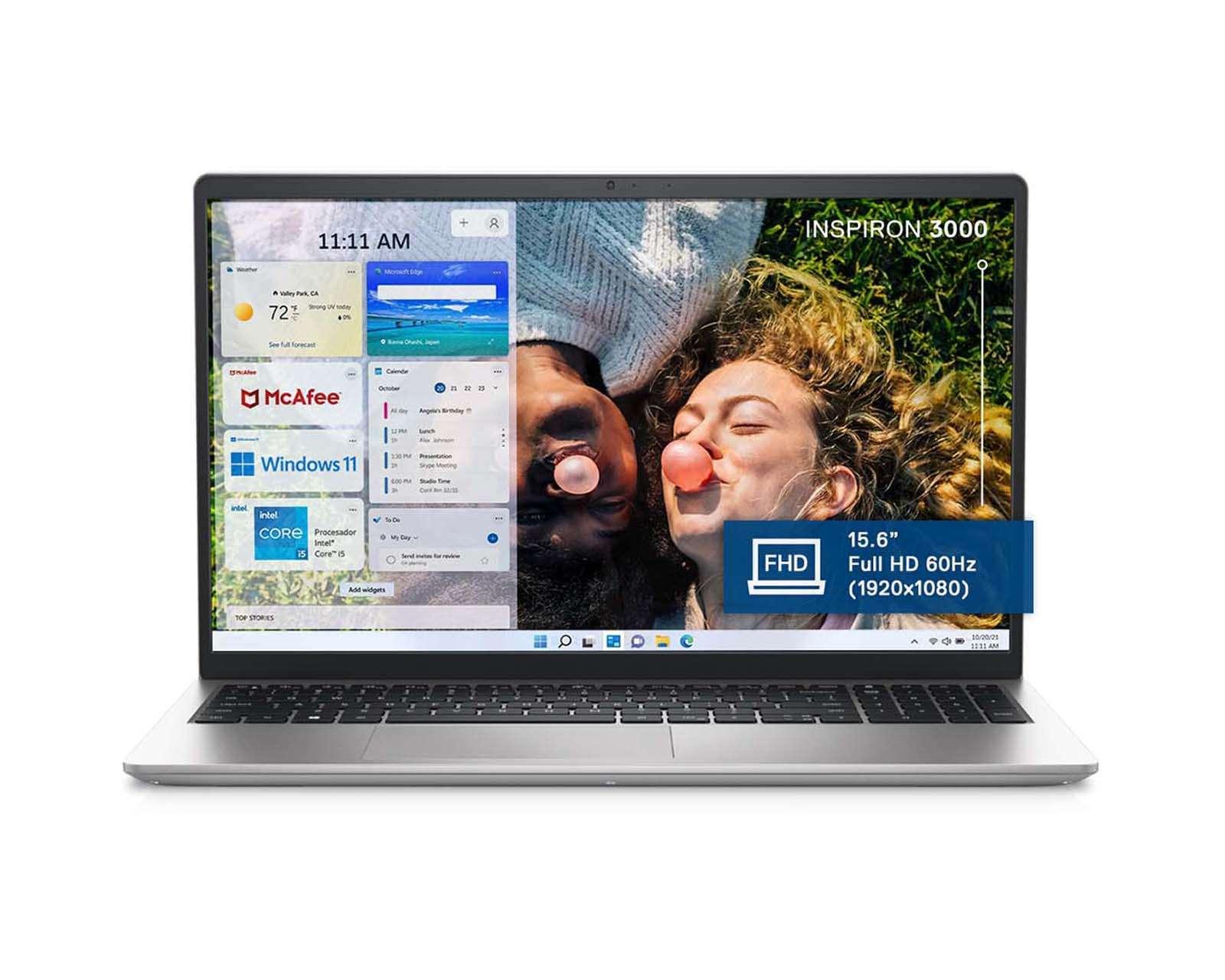 Foto 2 pulgar | Foto 1 | Laptop Dell Inspiron 3000 15.6" Windows 11 Intel Core i5 8GB RAM 256 SSD Plata