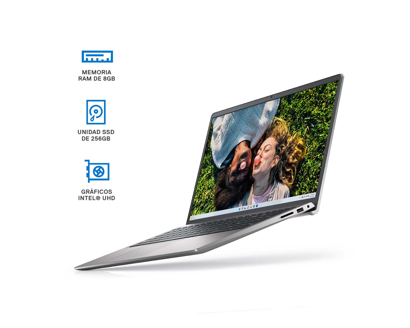 Foto 3 pulgar | Foto 2 | Laptop Dell Inspiron 3000 15.6" Windows 11 Intel Core i5 8GB RAM 256 SSD Plata