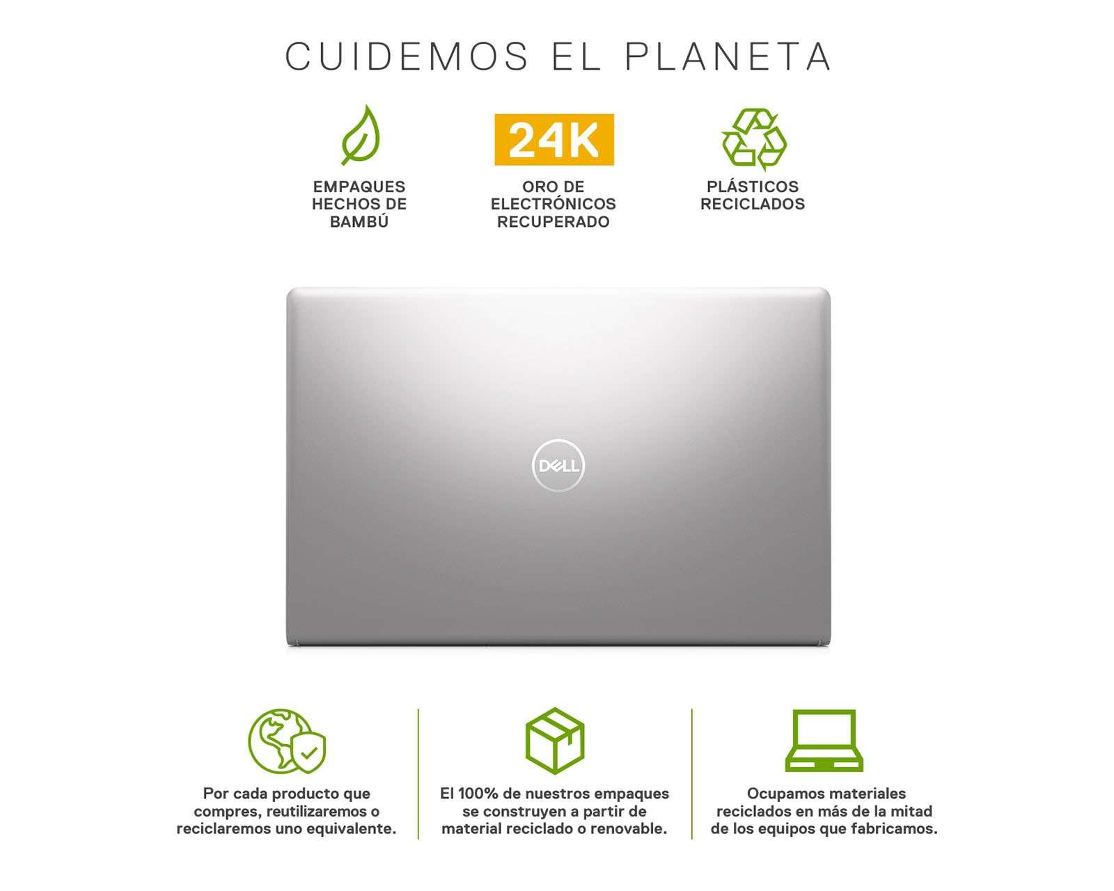 Foto 7 pulgar | Foto 6 | Laptop Dell Inspiron 3000 15.6" Windows 11 Intel Core i5 8GB RAM 256 SSD Plata