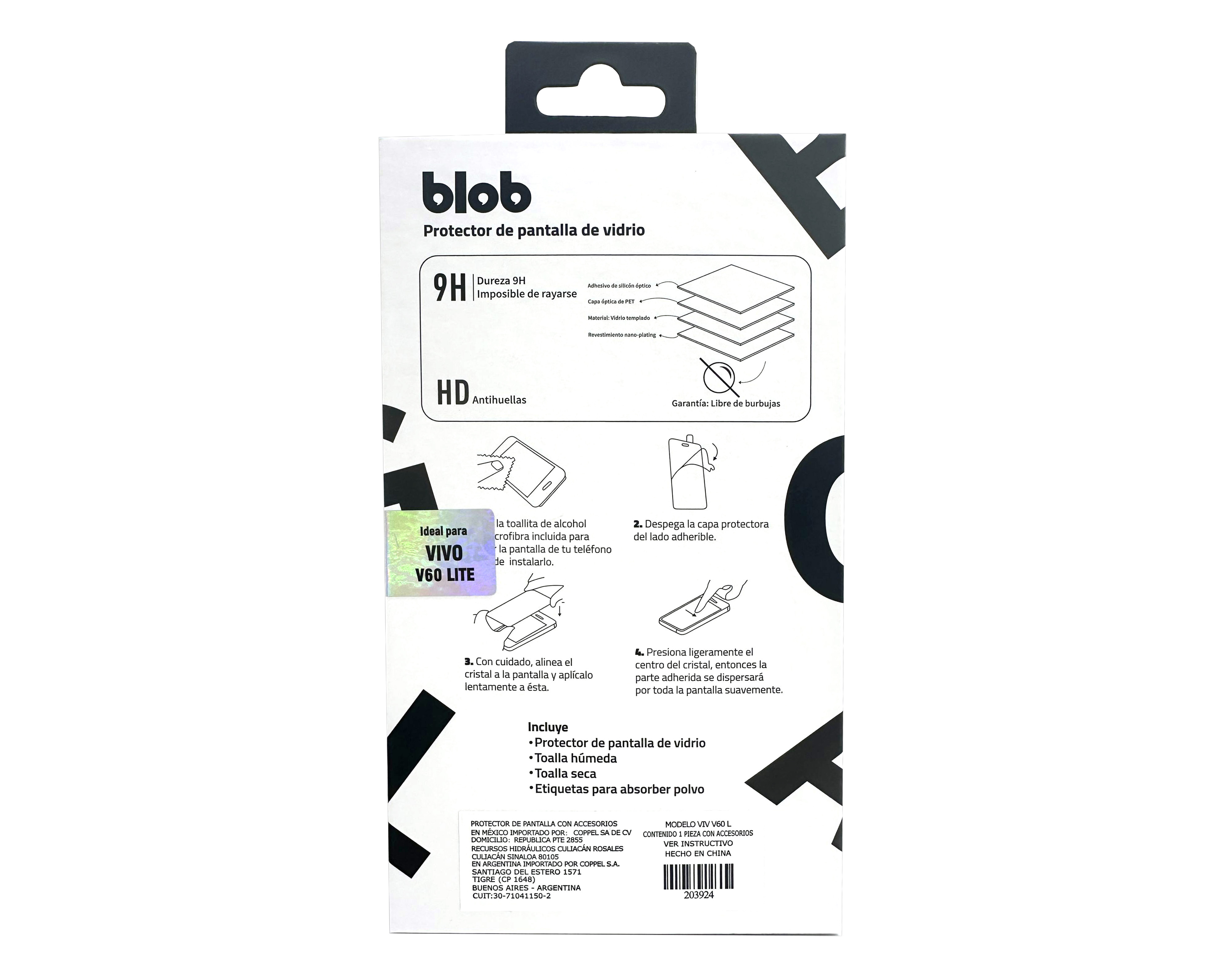 Foto 3 pulgar | Foto 2 | Protector de Pantalla Blob para vivo V60 Lite