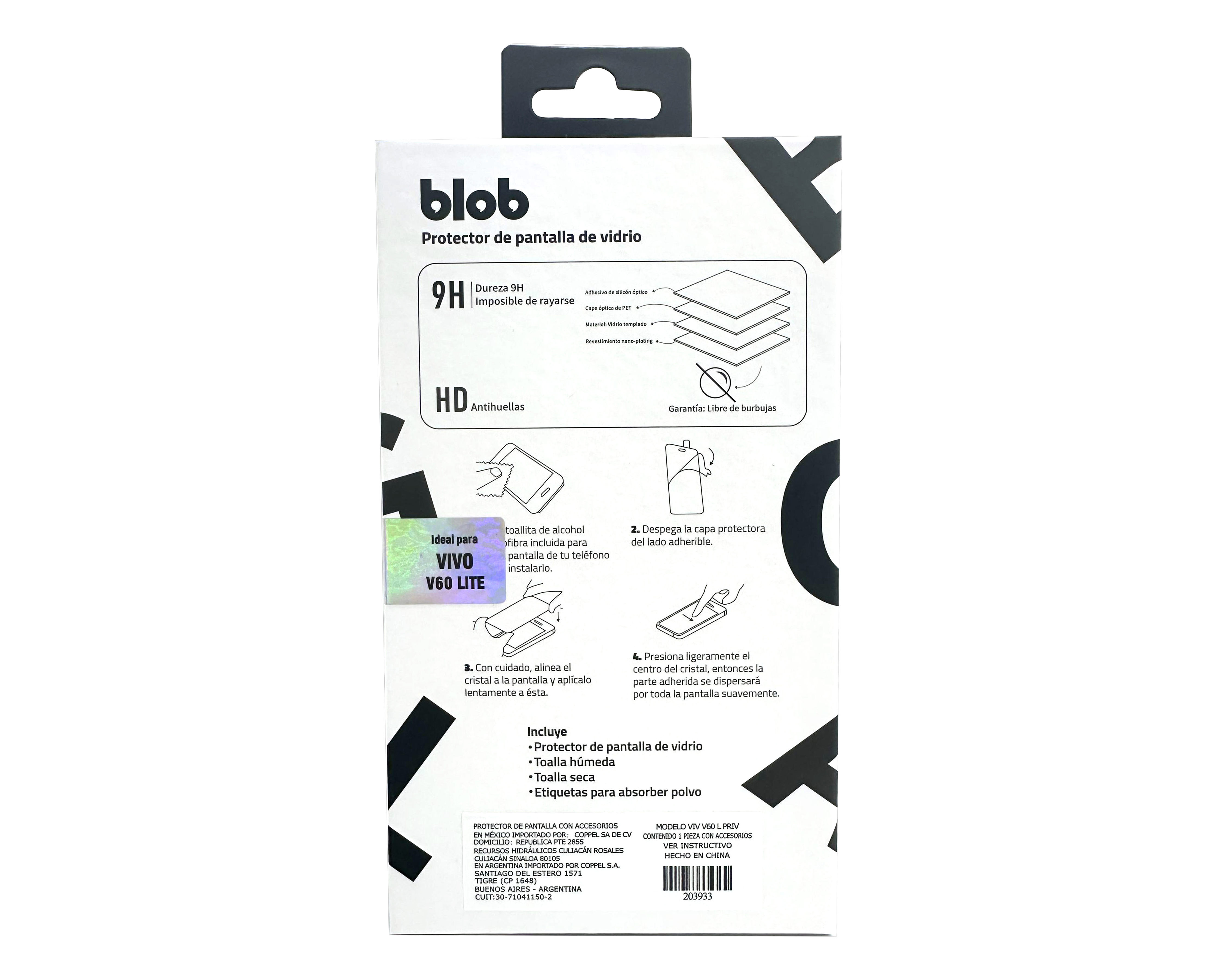 Foto 2 | Foto 2 | Protector de Pantalla Blob para vivo V60 Lite