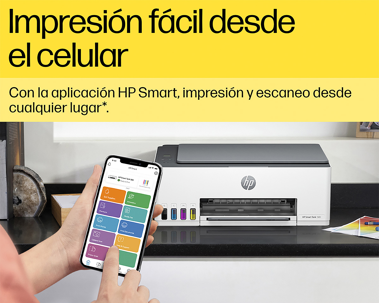 Foto 8 pulgar | Foto 7 | Multifuncional HP de Inyección Smart Tank 580
