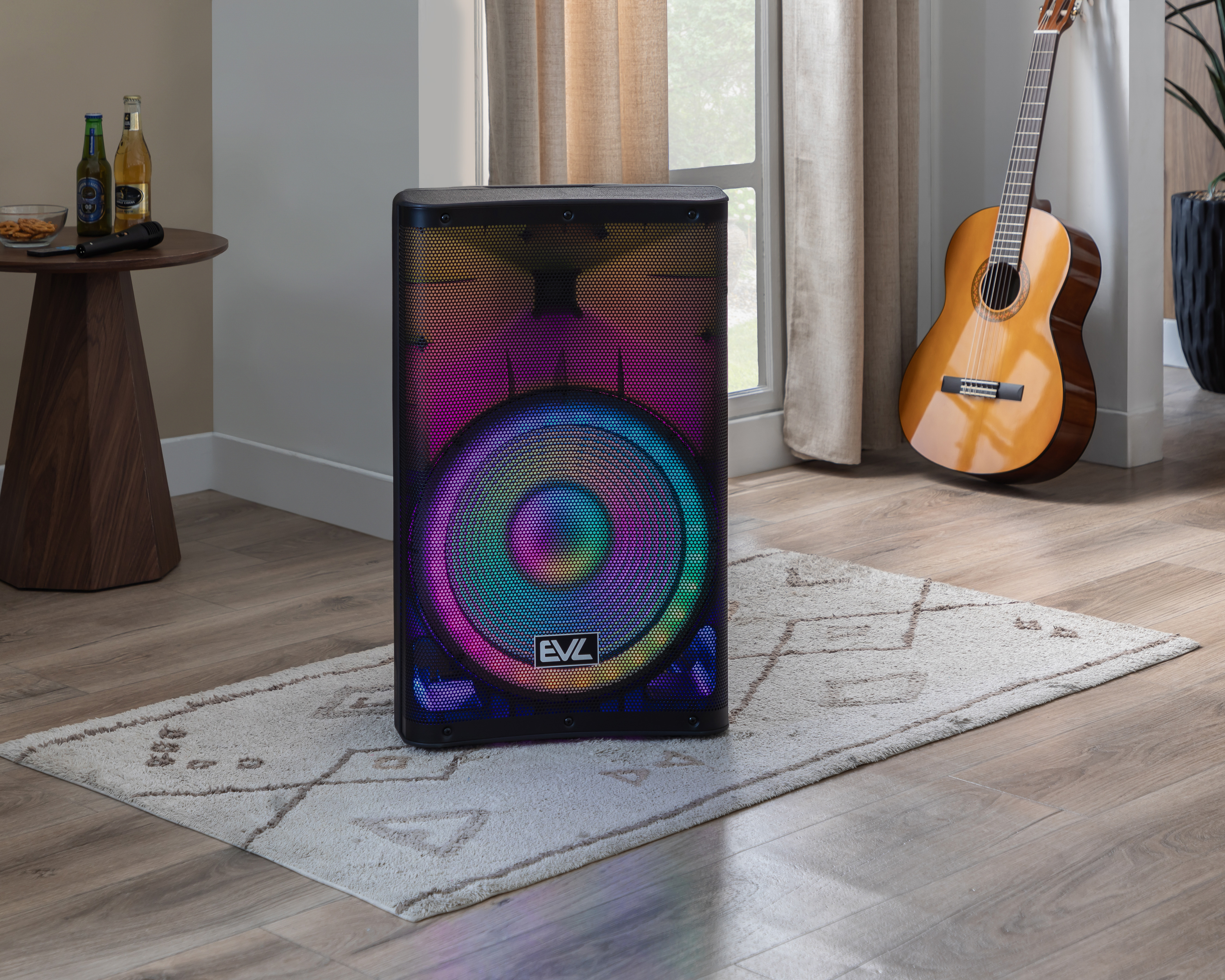 Foto 9 pulgar | Foto 8 | Bafle Bluetooth EVL G8815FA con Luces LED