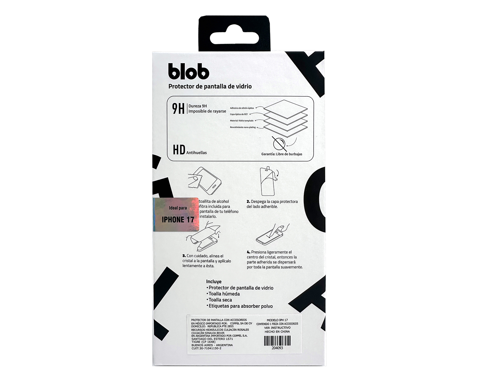 Foto 3 pulgar | Foto 2 | Protector de Pantalla Blob para iPhone 17
