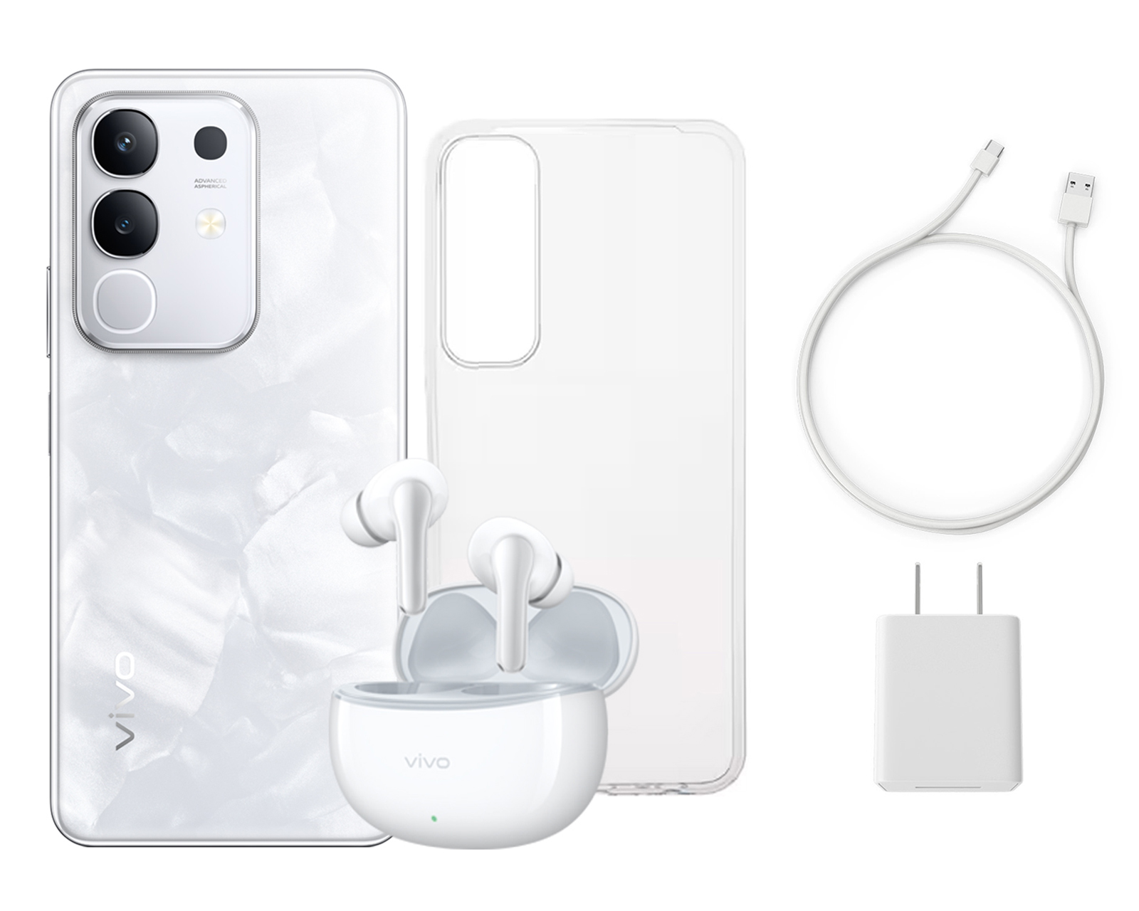 Foto 7 | Foto 7 | Telcel vivo Y29 256 GB Blanco + Audífonos