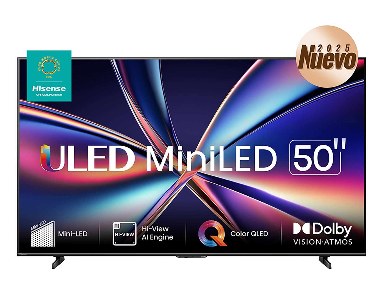 Pantalla Smart TV Hisense MiniLED 50 Pulgadas ULED 50U6QV