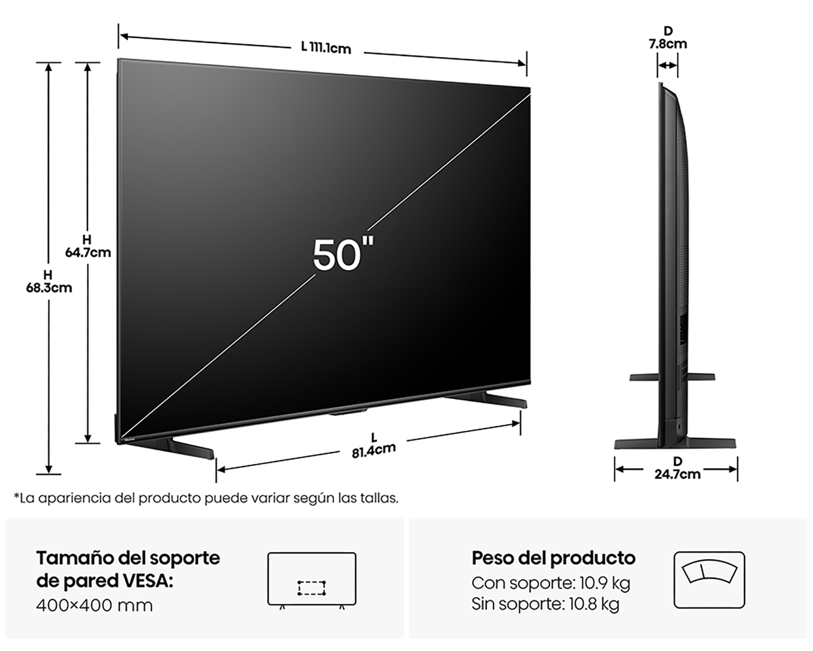 Foto 11 pulgar | Foto 10 | Pantalla Smart TV Hisense MiniLED 50 Pulgadas ULED 50U6QV