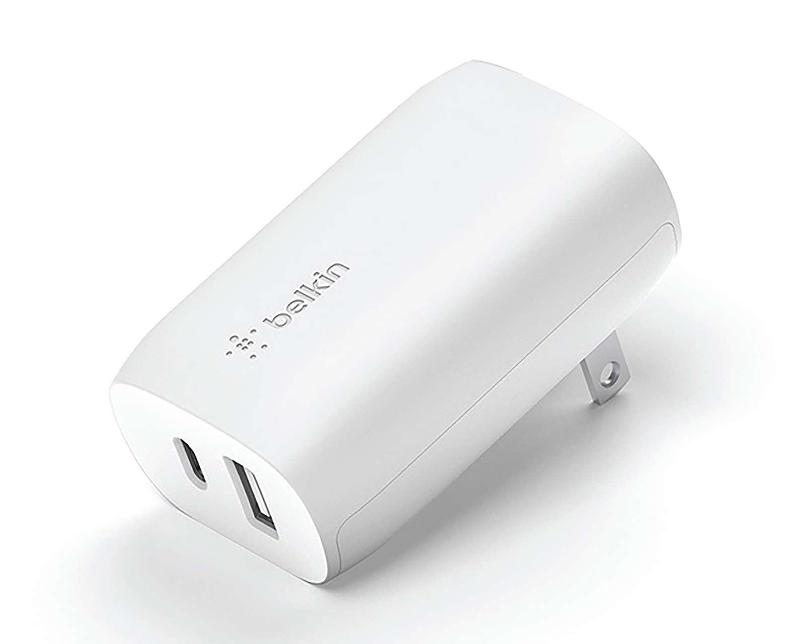 Adaptador de Corriente Belkin con Entrada USB y USB-C 37W