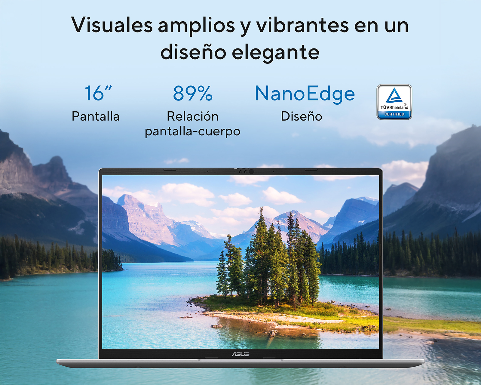 Foto 4 pulgar | Foto 3 | Laptop Asus Vivobook 16 X1607CA-MB155W 16 Pulgadas Windows 11 Intel Core Ultra 5 16 GB RAM 512 GB SSD Plateada + Mochila y Mouse