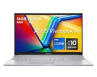 Laptop Asus X1405VA-LY611W 14 Pulgadas Windows 11 Home Intel Core i7 16 GB RAM 512 SSD Plateada