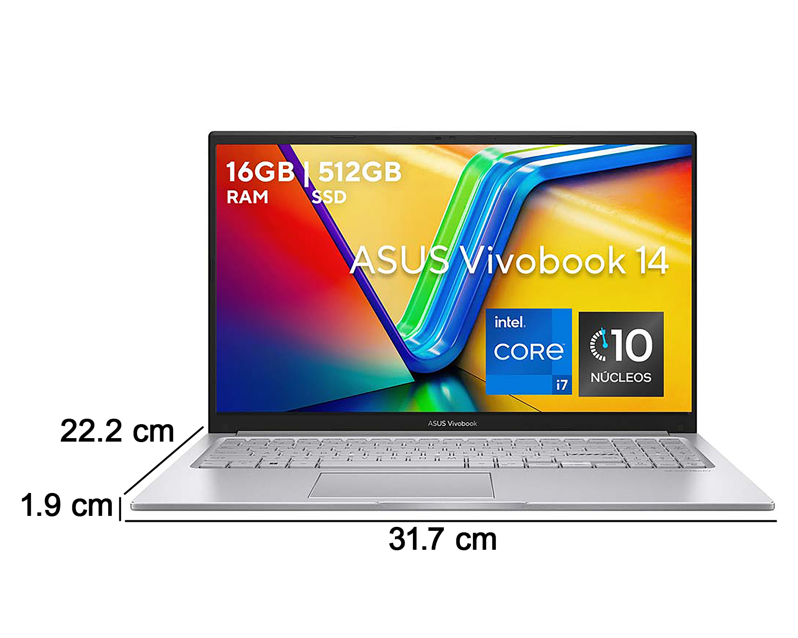 Foto 10 pulgar | Foto 9 | Laptop Asus X1405VA-LY611W 14 Pulgadas Windows 11 Home Intel Core i7 16 GB RAM 512 SSD Plateada