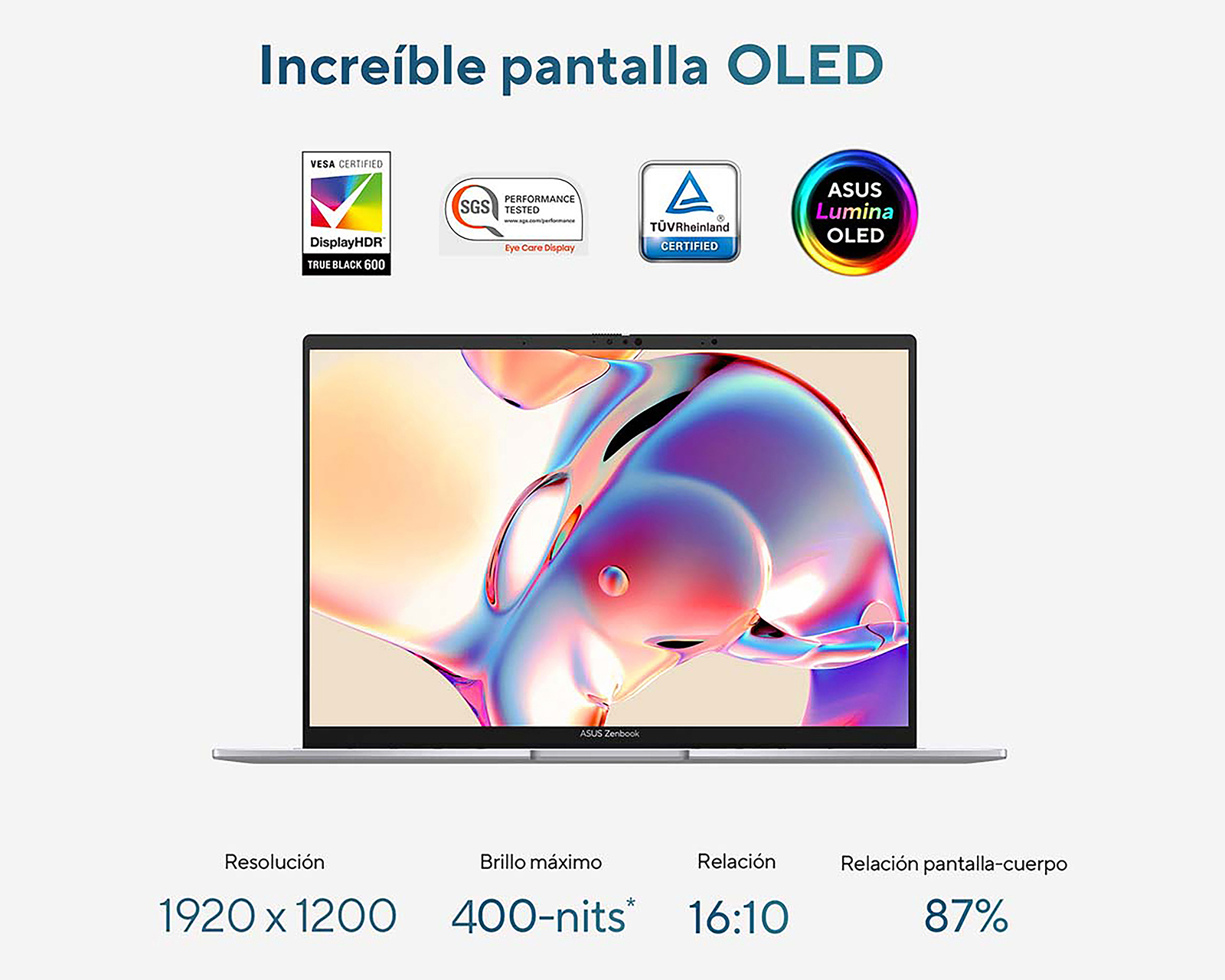 Foto 4 pulgar | Foto 3 | Laptop Asus Zenbook 14 Pulgadas Windows 11 Home Intel Core Ultra 7 16 GB RAM 512 GB SSD Plateada