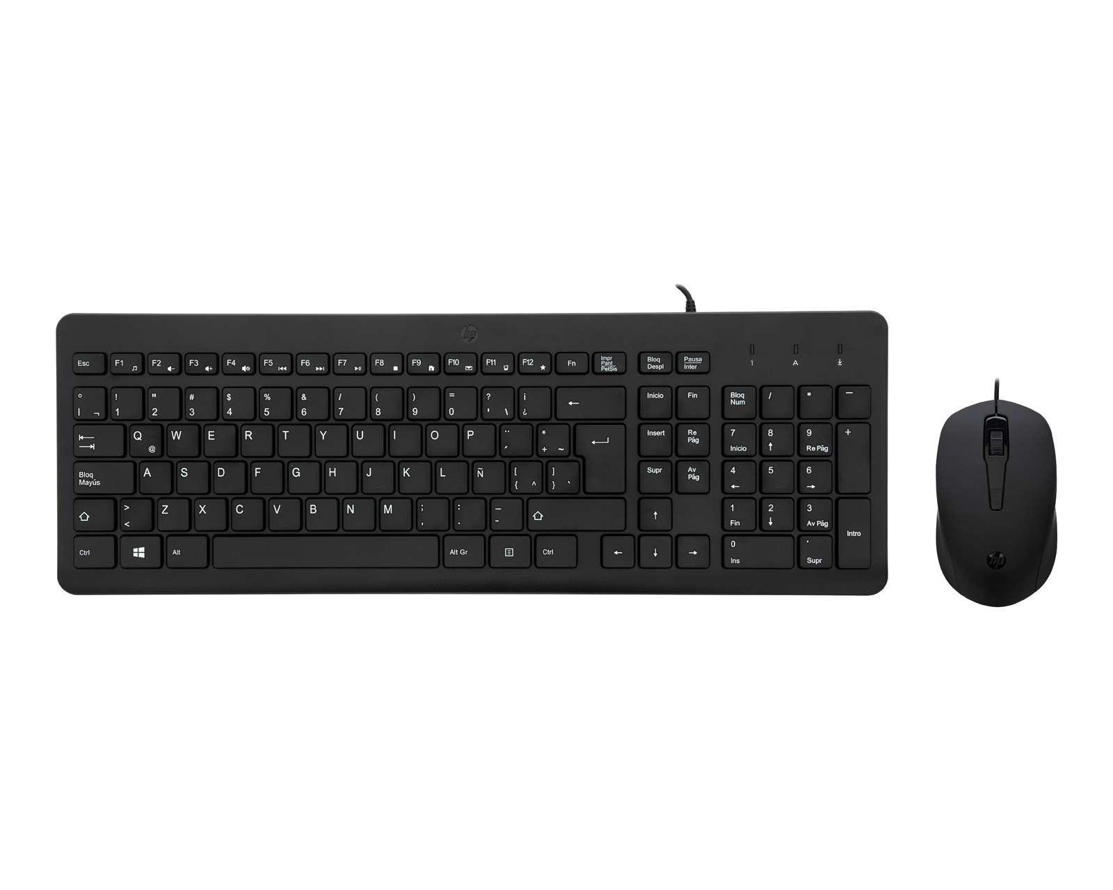 Combo de Teclado y Mouse Alámbrico HP 2 Piezas