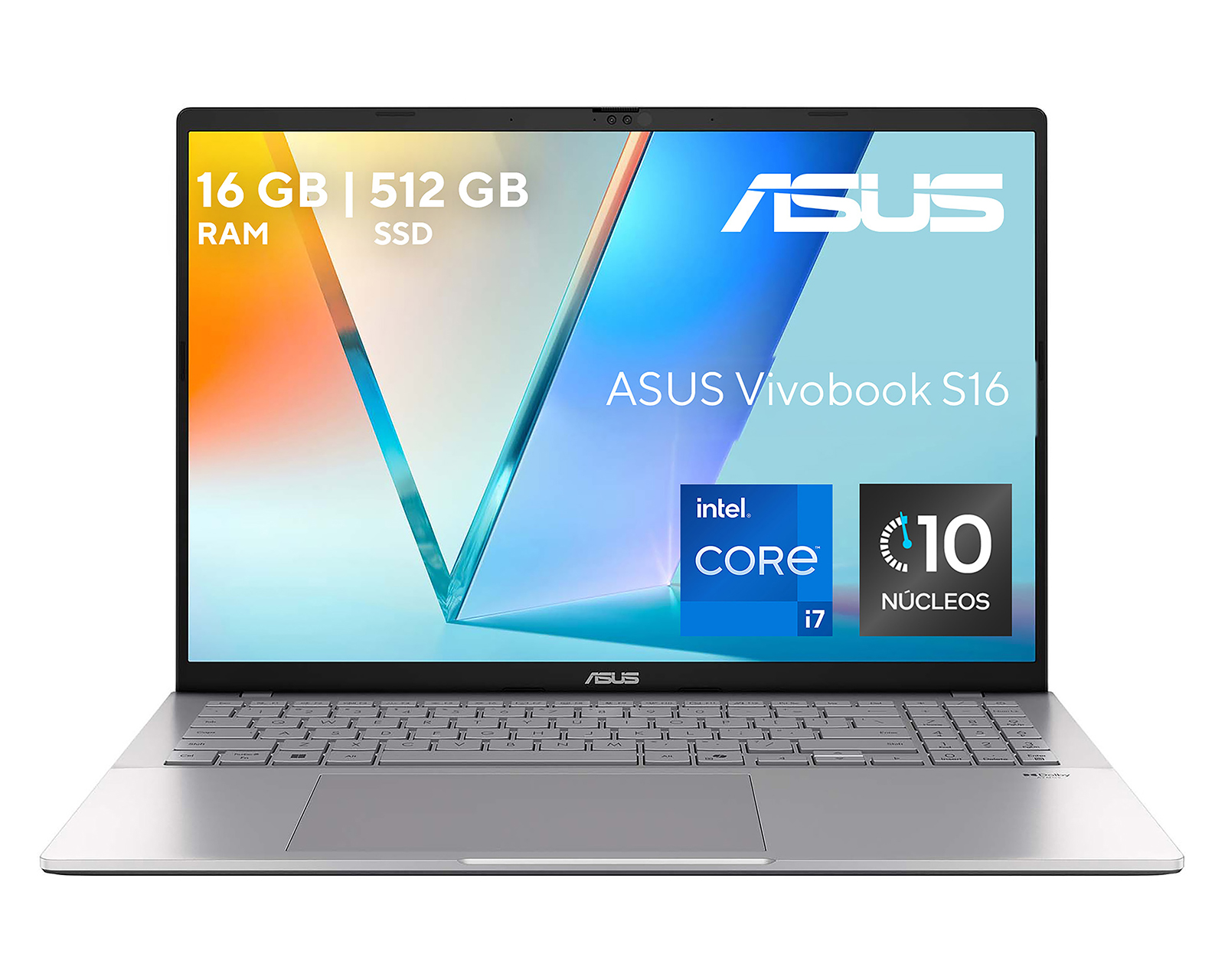 Laptop Asus Vivobook S16 S3607VA-RP005W 16 Pulgadas Windows 11 Intel Core i7 16 GB RAM 512 GB SSD Plateada