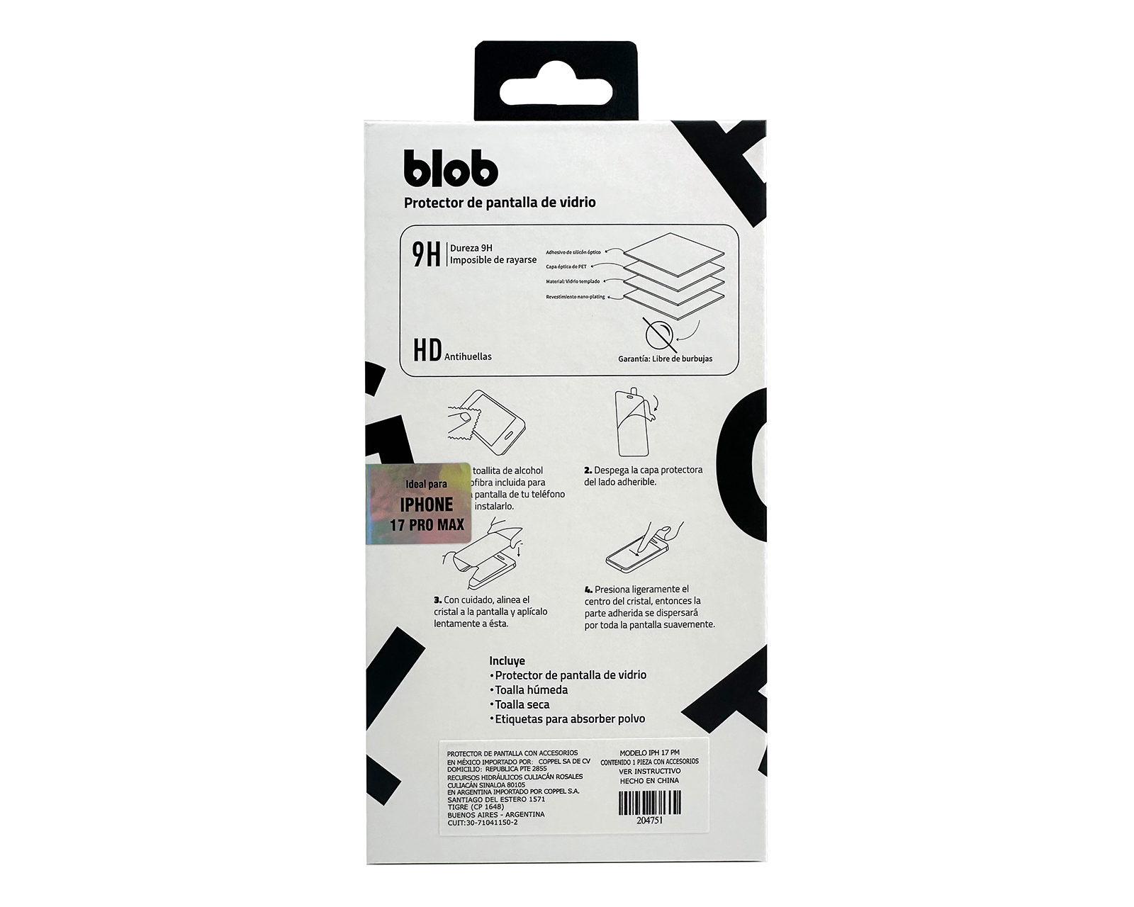 Foto 3 pulgar | Foto 2 | Protector de Pantalla Blob para iPhone 17 Pro Max
