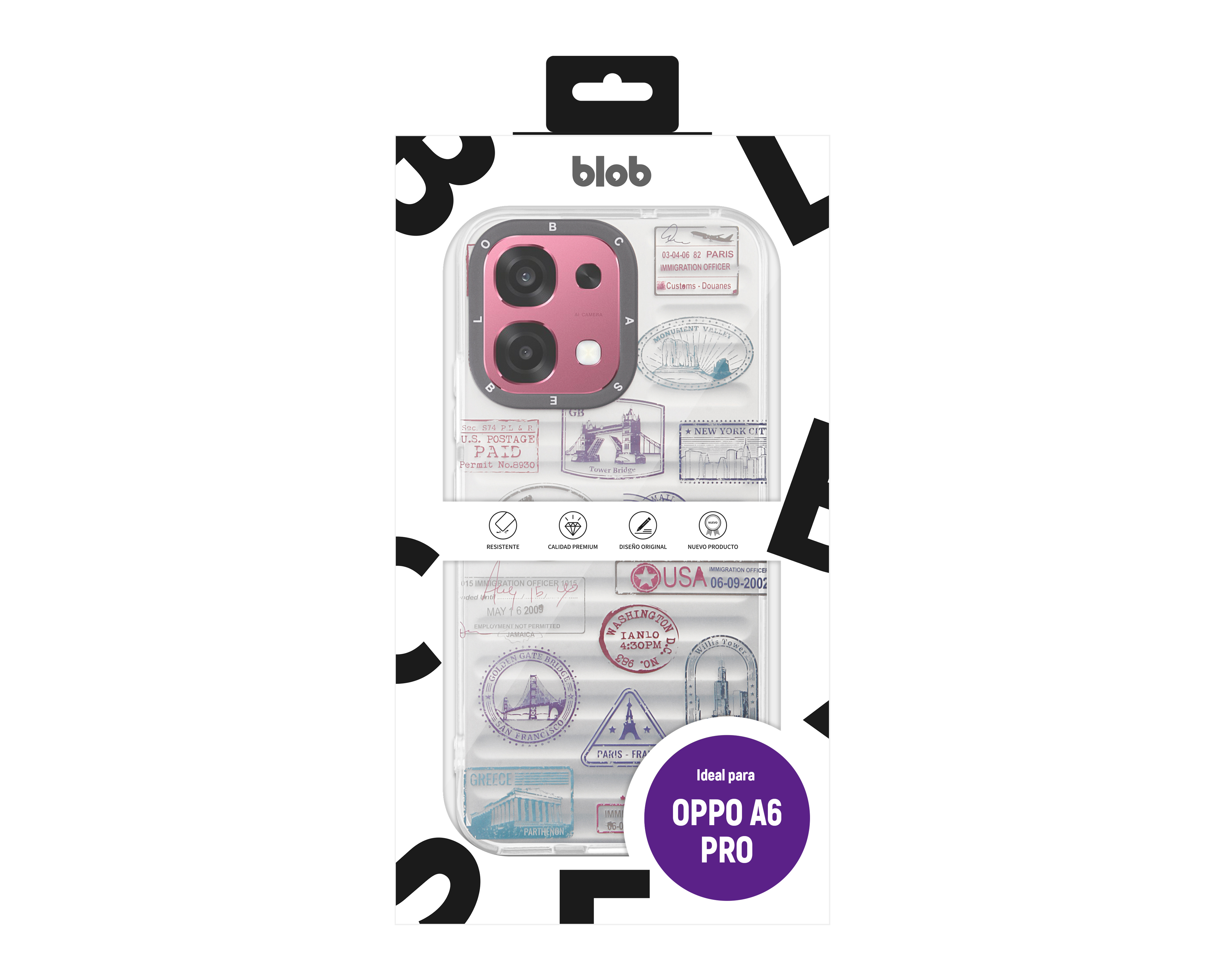 Foto 8 pulgar | Foto 7 | Funda de TPU Blob para Oppo A6 Pro