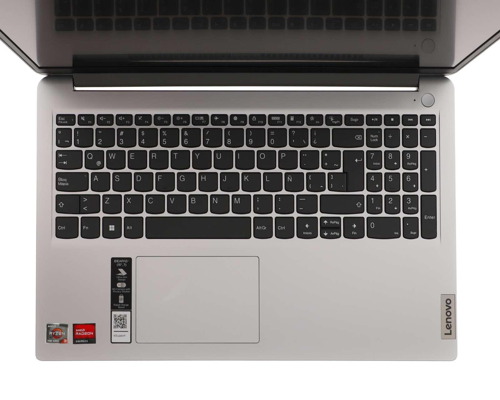 Foto 5 pulgar | Foto 4 | Laptop Lenovo Ideapad 15.6" Windows 11 AMD Ryzen 3 8 GB RAM 256 SSD Gris