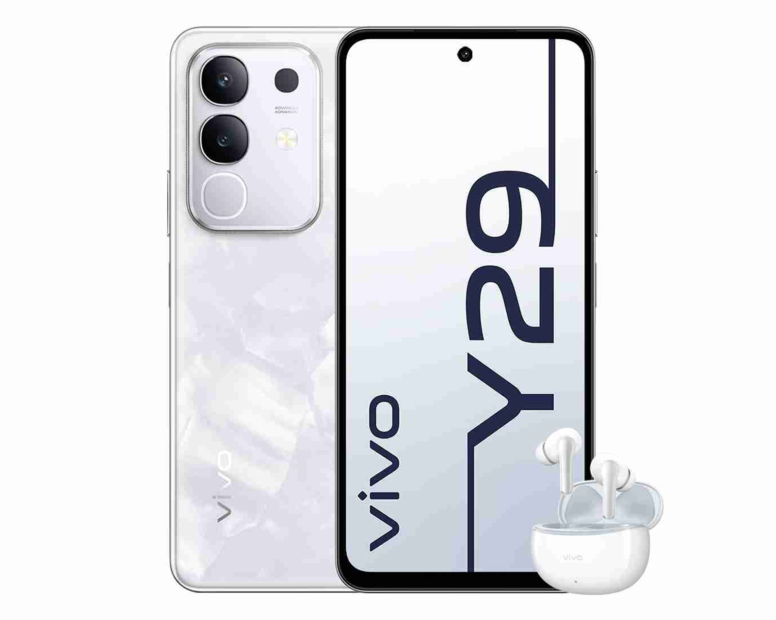 AT&T vivo Y29 256 GB Blanco + Audífonos