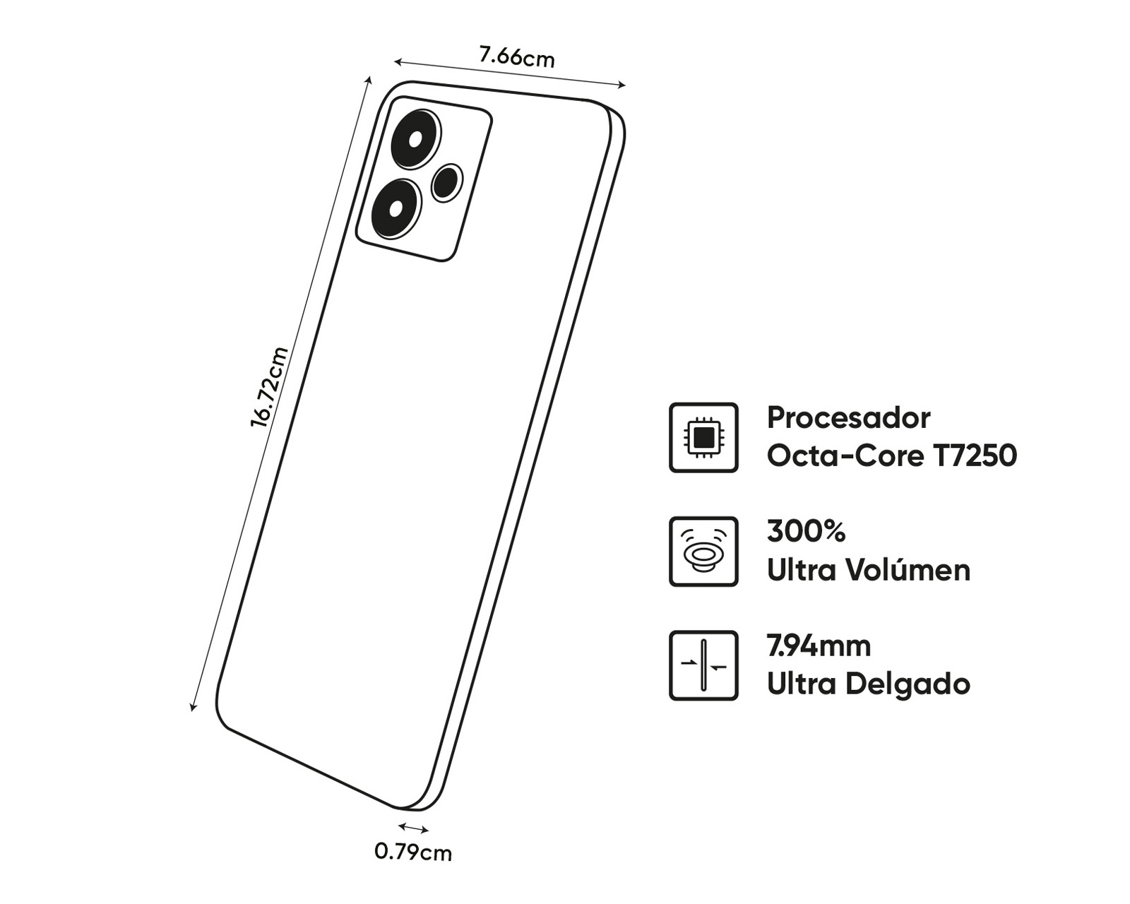 Foto 10 pulgar | Foto 9 | Celular Realme Note 70 Liberado 128 GB Dorado
