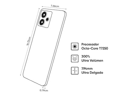 Foto 9 | Foto 9 | Celular Realme Note 70 Liberado 128 GB Dorado