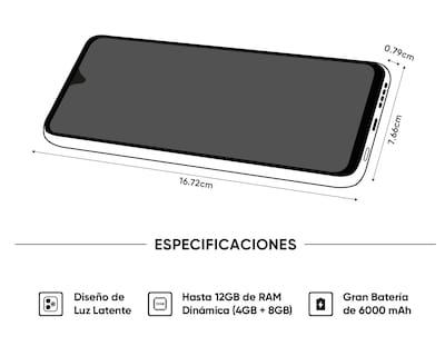 Foto 8 | Foto 8 | Celular Realme Note 70 Liberado 128 GB Negro