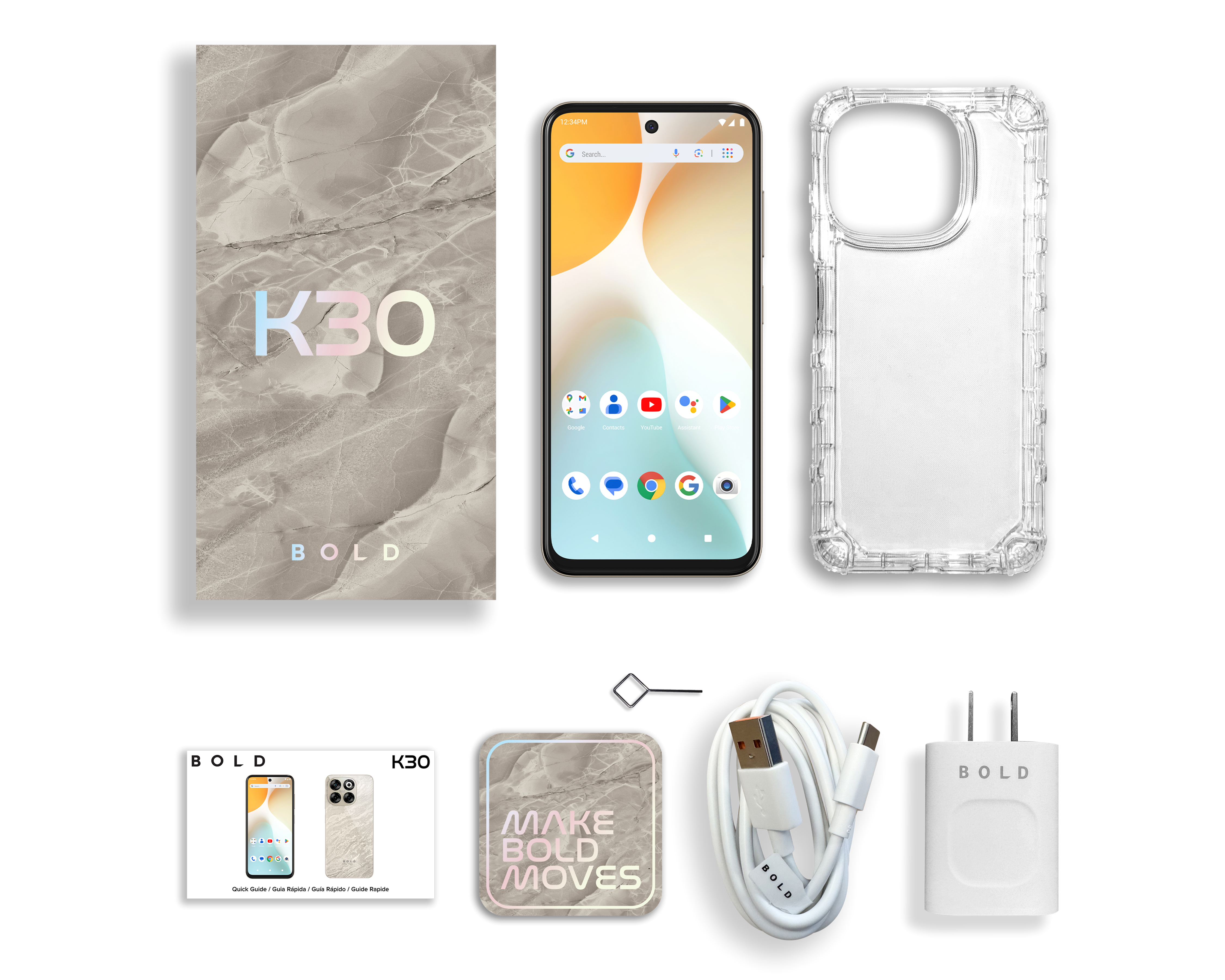 Foto 7 pulgar | Foto 6 | Celular Blu Bold K30 Liberado 256 GB Plata