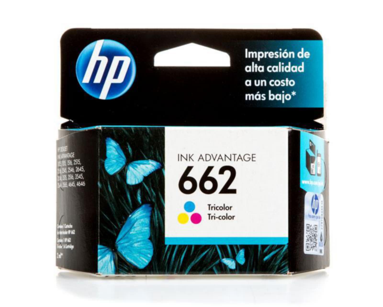 Cartucho de Tinta Original HP 662 Tricolor