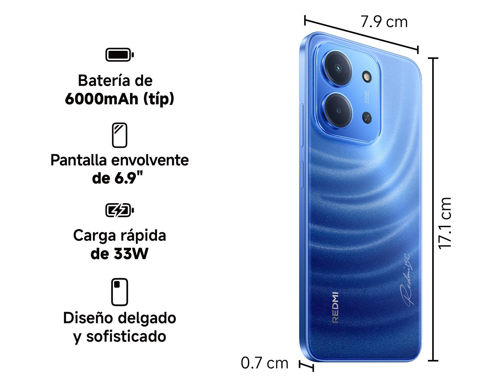 Foto 2 | Foto 10 | Celular Xiaomi Redmi 15C Liberado 128 GB Azul