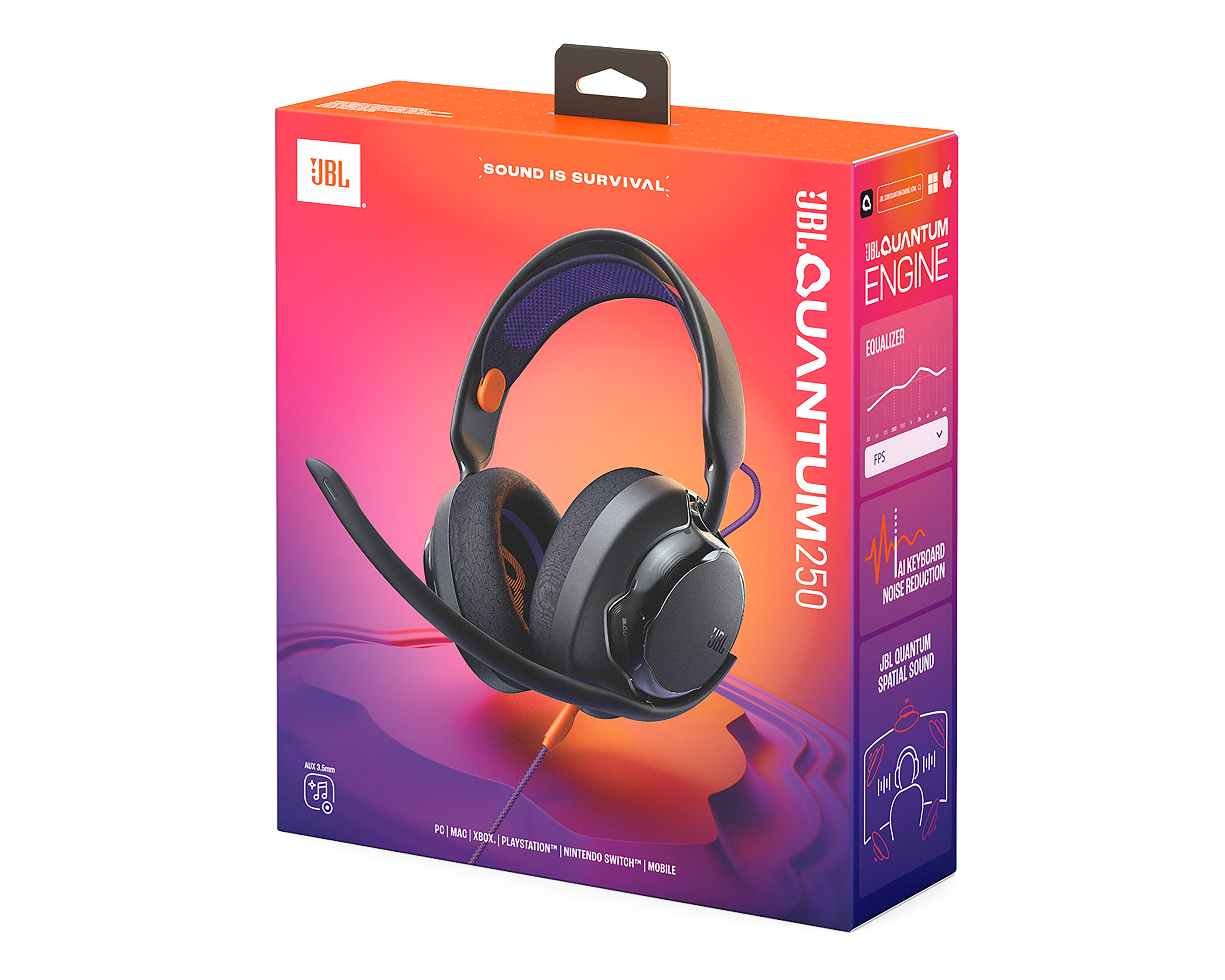 Foto 3 | Foto 3 | Audífonos Gamer JBL Quantum 250 Wireless con Micrófono