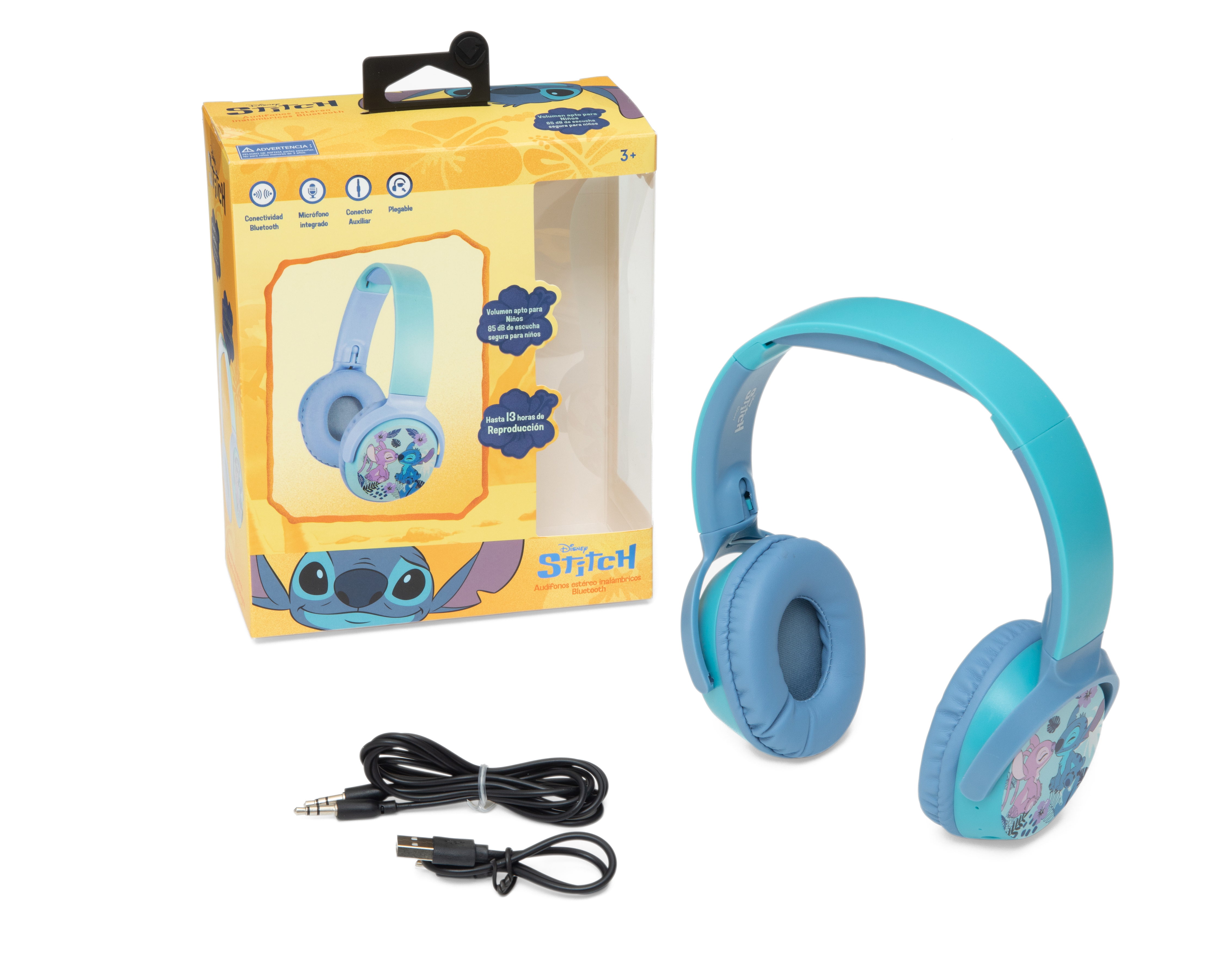 Foto 4 | Foto 4 | Audífonos de Diadema Inalámbricos Stitch Bluetooth