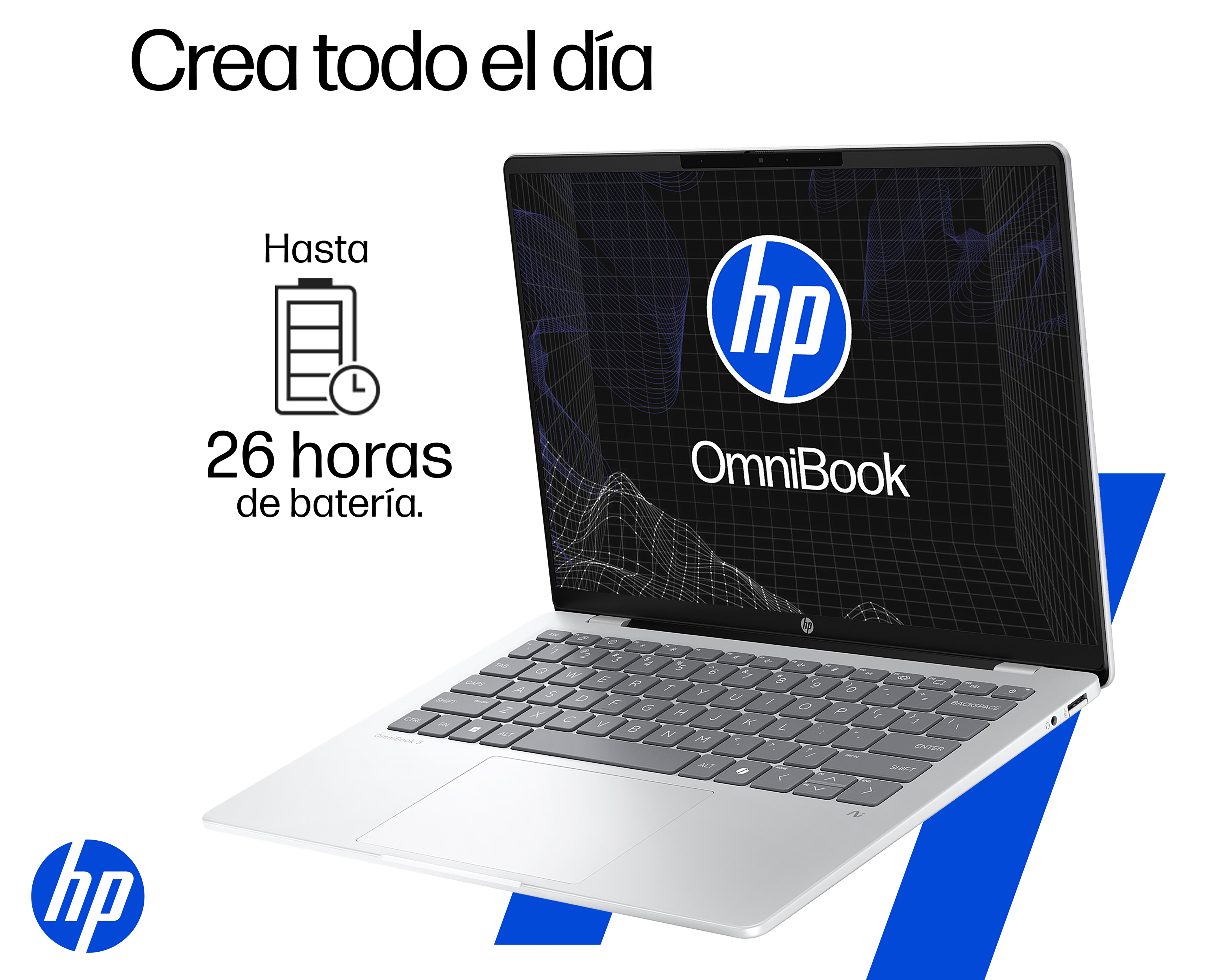 Foto 3 | Foto 3 | Laptop HP Omnibook 5 NGAI 14-HE0000LA 14 Pulgadas Windows 11 Snapdragon X 16 GB RAM 512 GB SSD Plateada