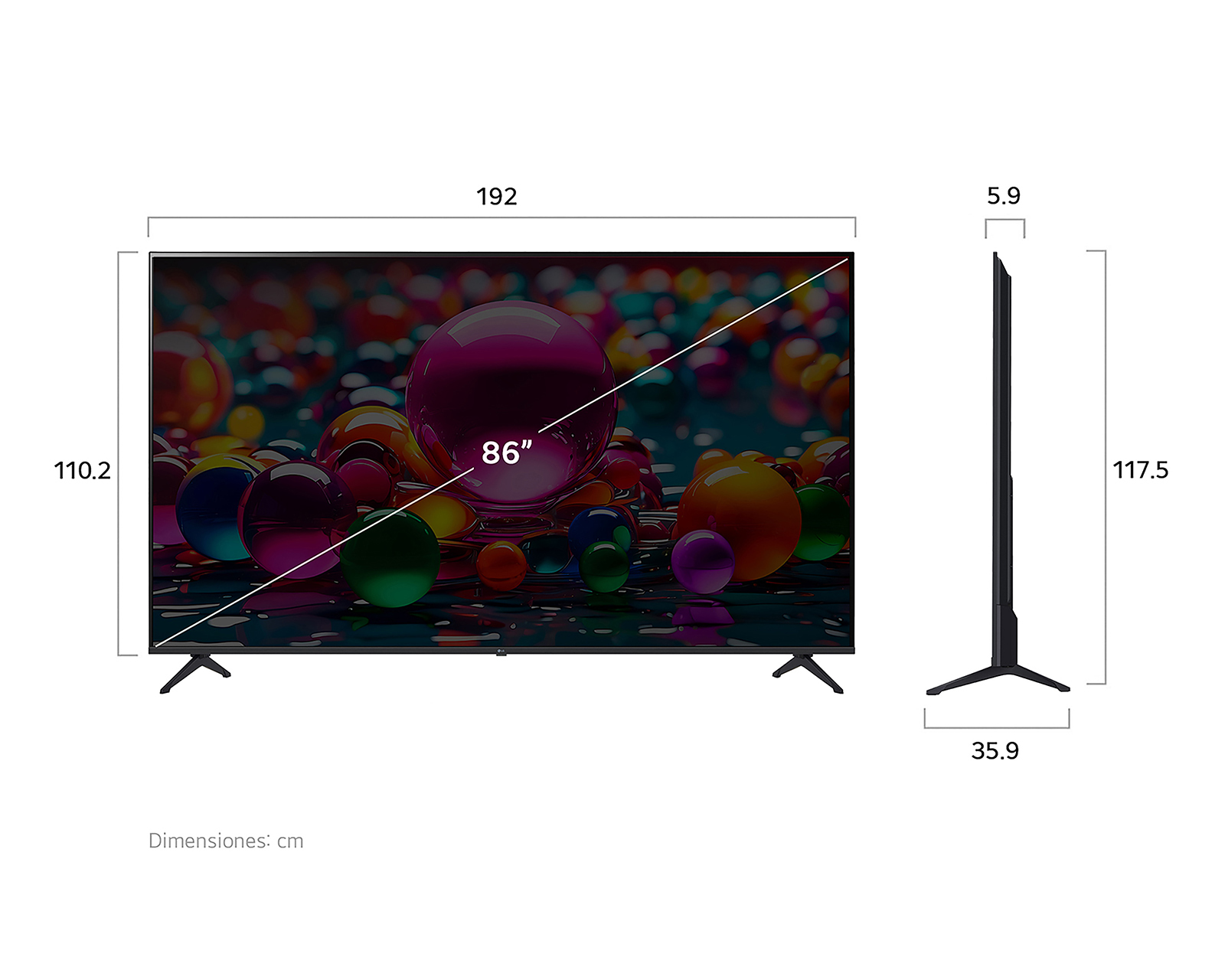 Foto 10 | Foto 10 | Pantalla Smart TV LG LED 86 Pulgadas UHD 4K 86UA7500