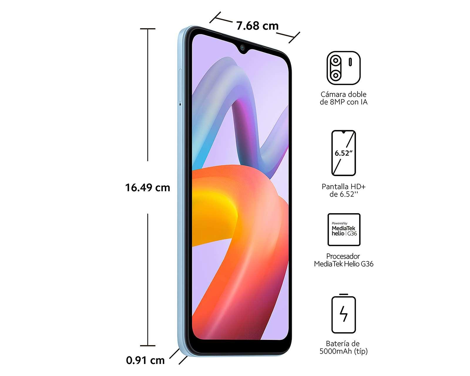 Foto 7 | Foto 8 | Movistar Xiaomi Redmi A2 32 GB Azul